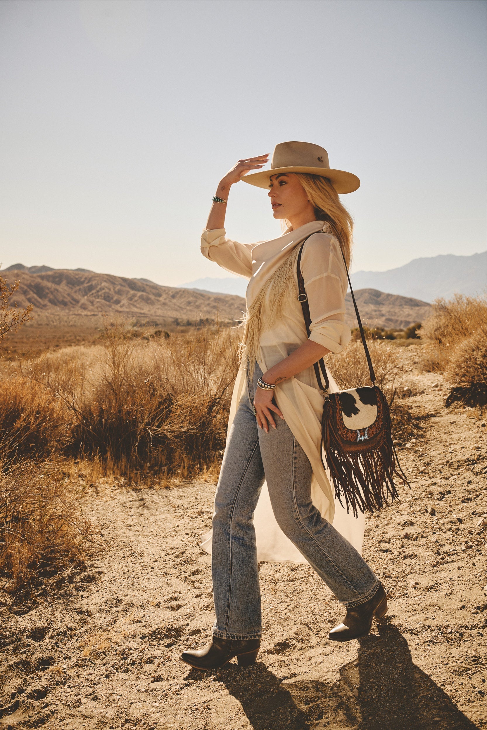 Desert Dahilia Tassle Bag