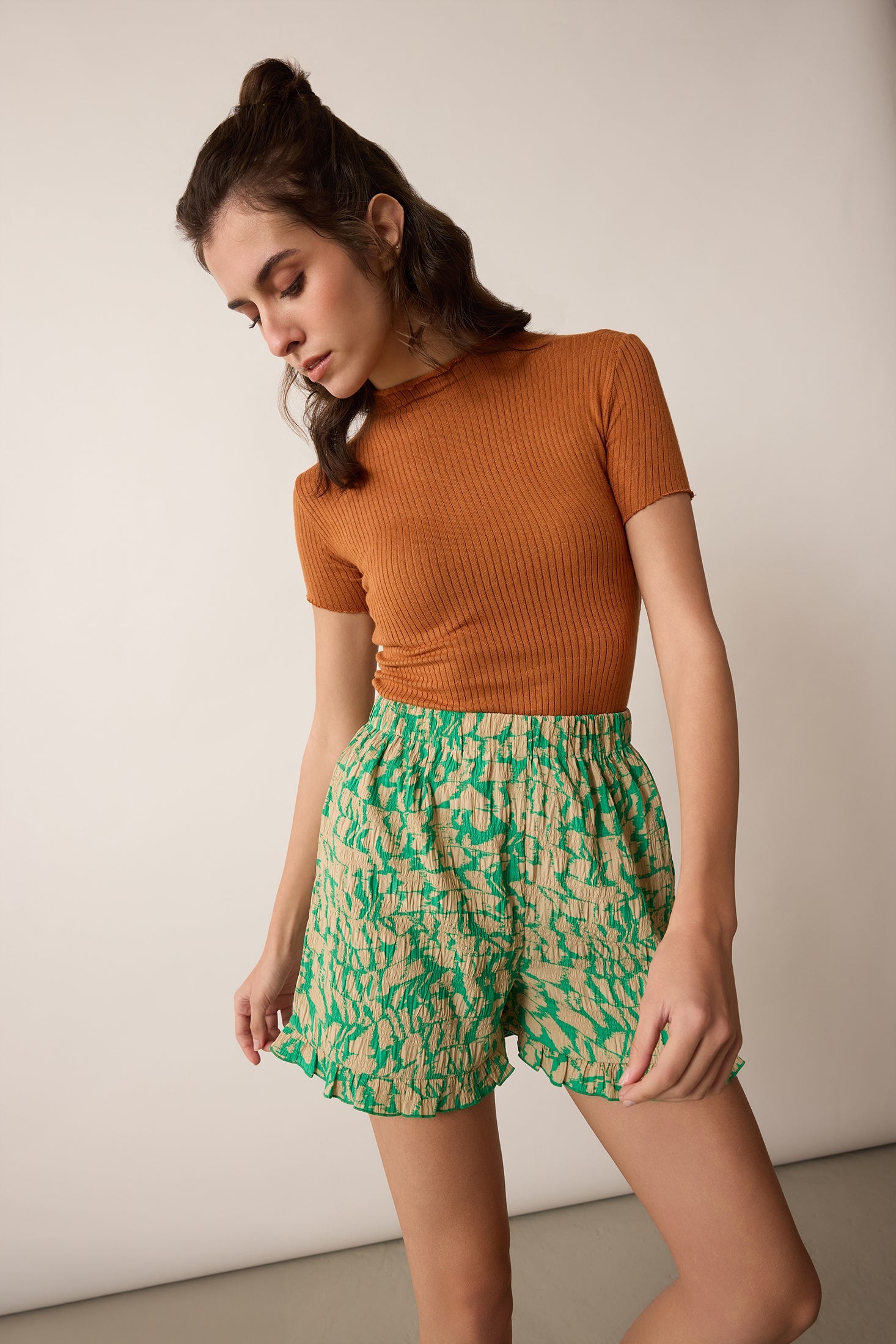Amelia Top & Short Set In Green