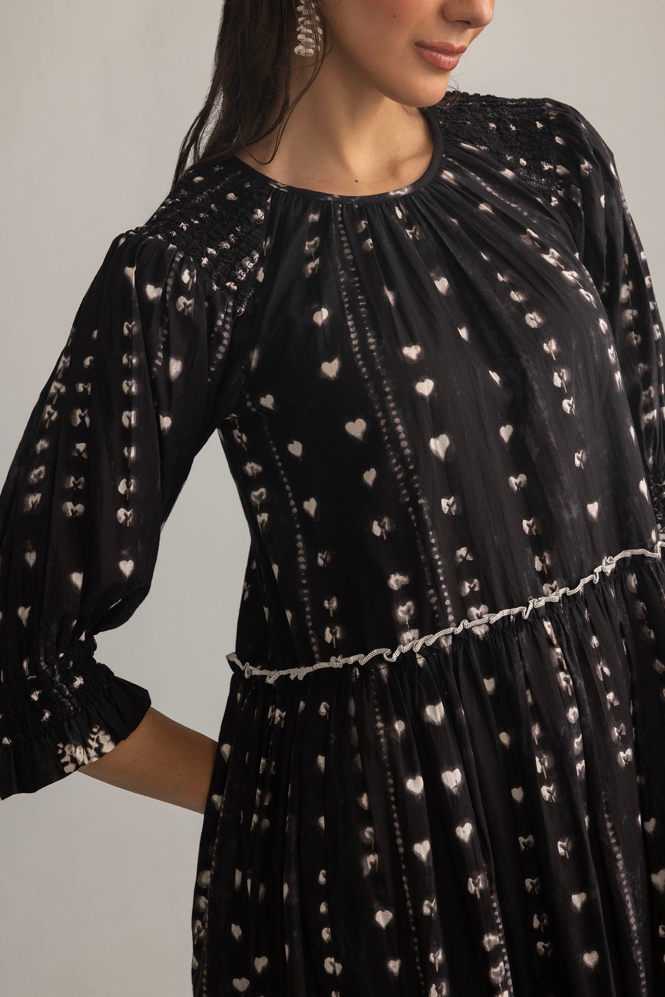 Gypsy Heart Dress in Midnight Ink