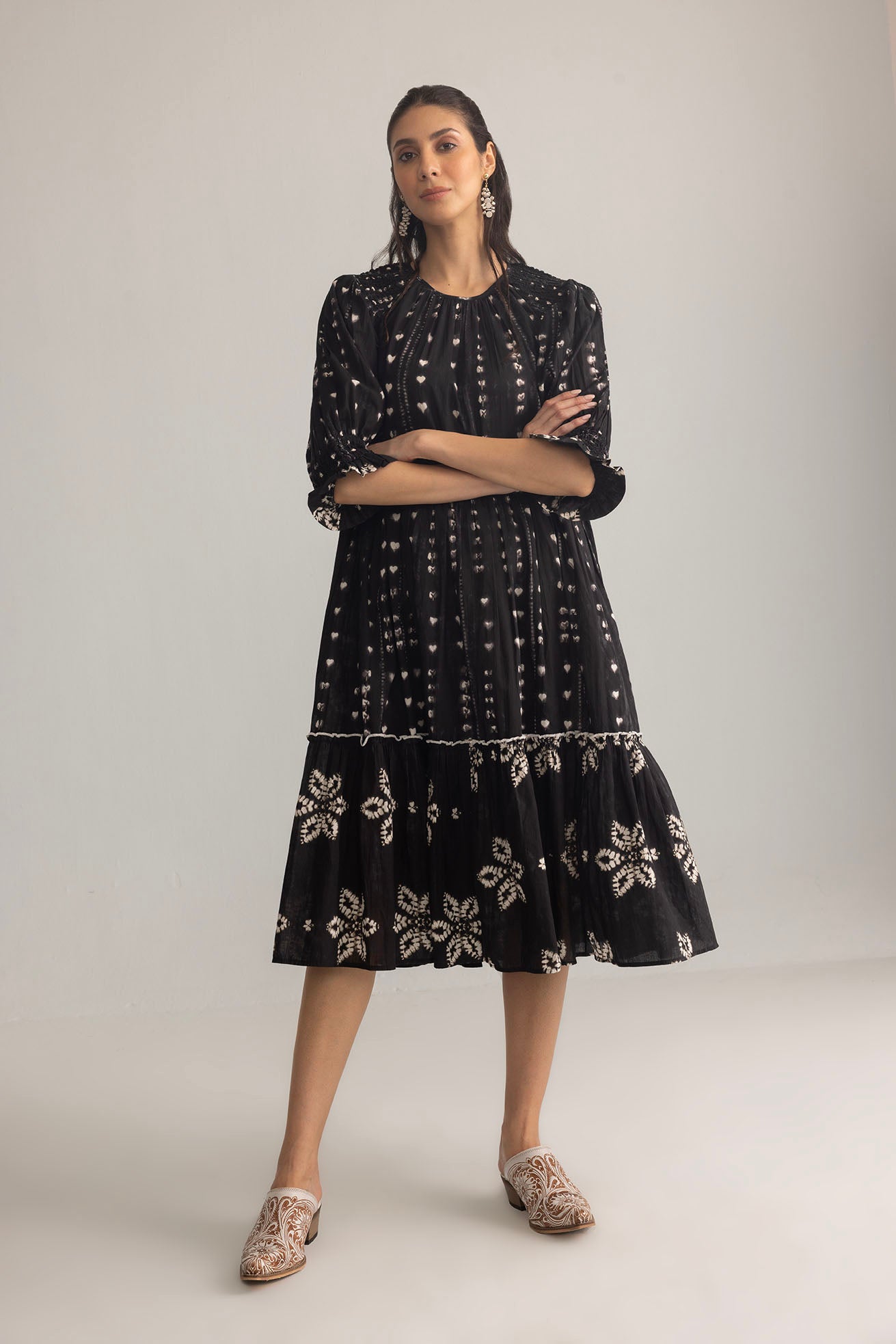 Gypsy Heart Dress in Midnight Ink