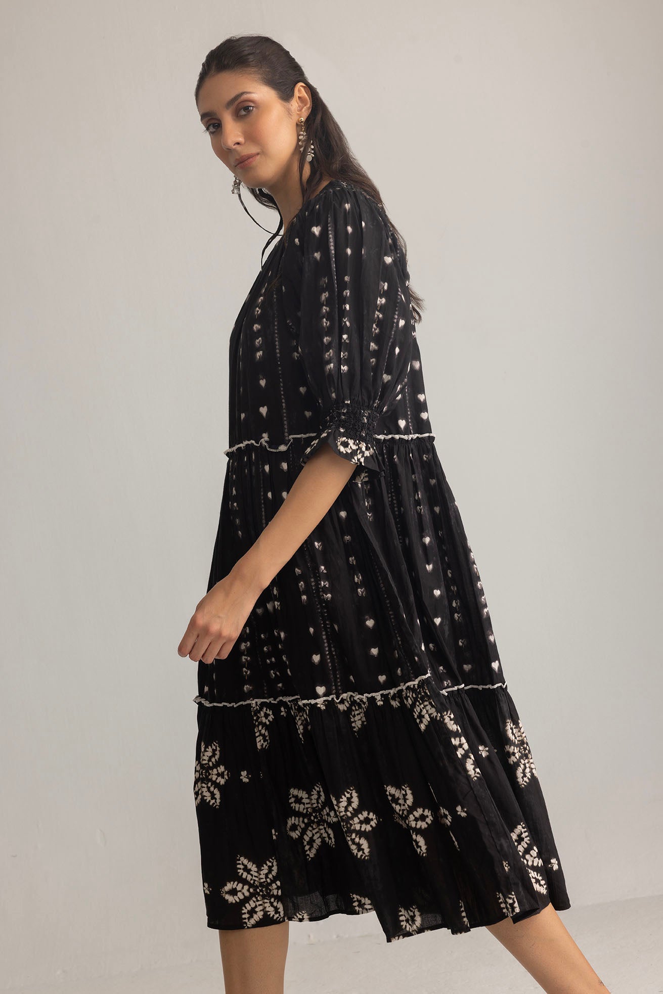 Gypsy Heart Dress in Midnight Ink