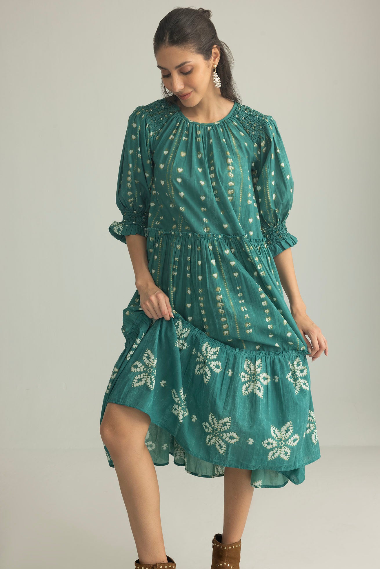 Gypsy Heart Dress in Canyon Teal