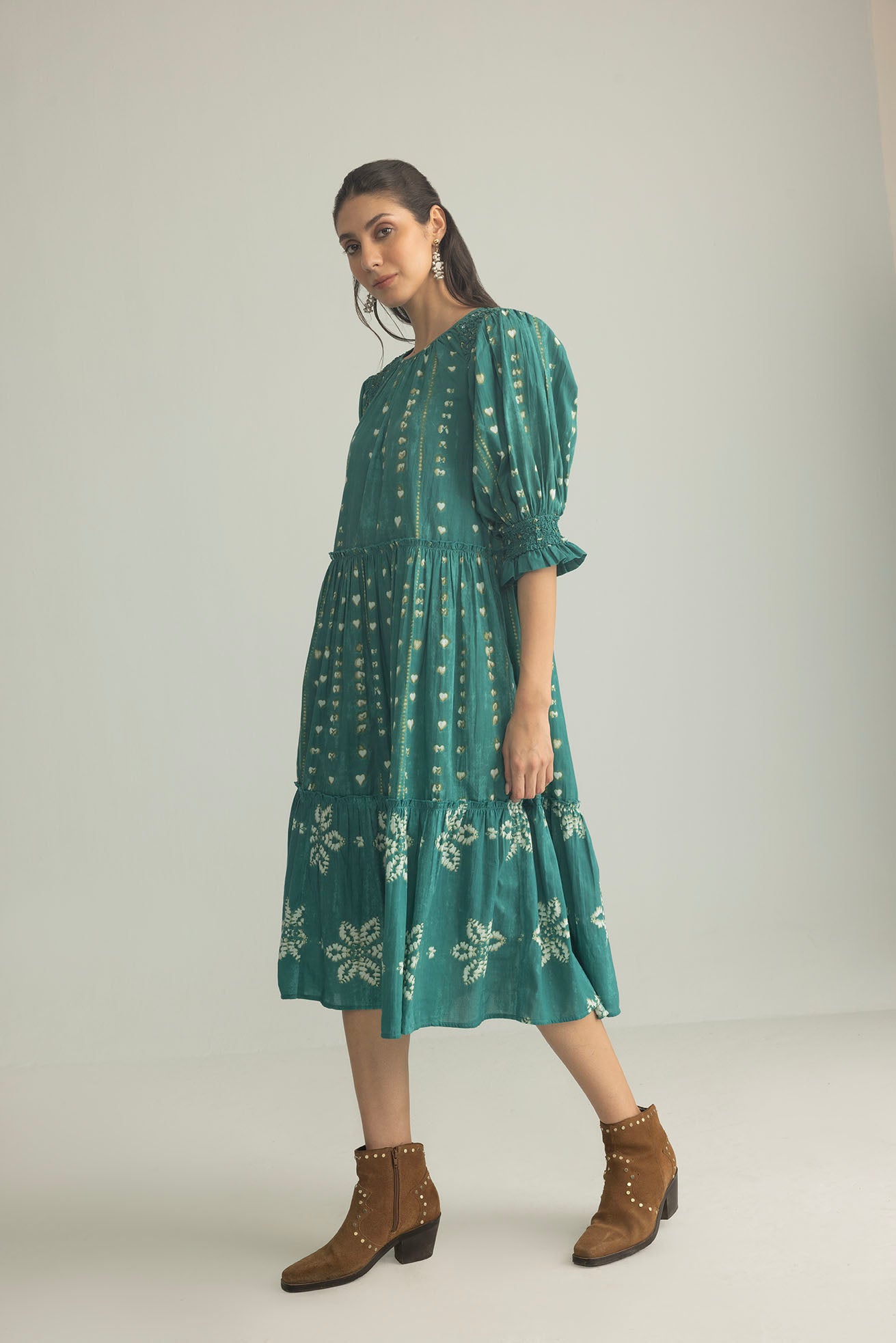 Gypsy Heart Dress in Canyon Teal