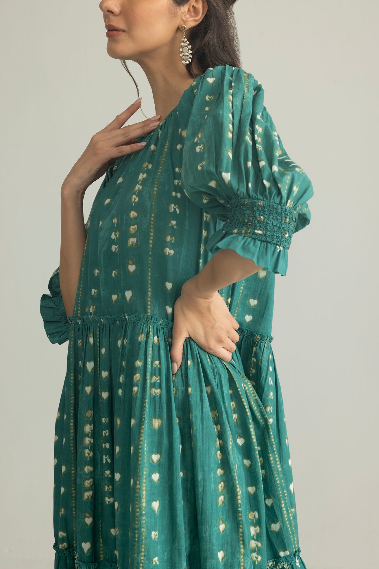 Gypsy Heart Dress in Canyon Teal