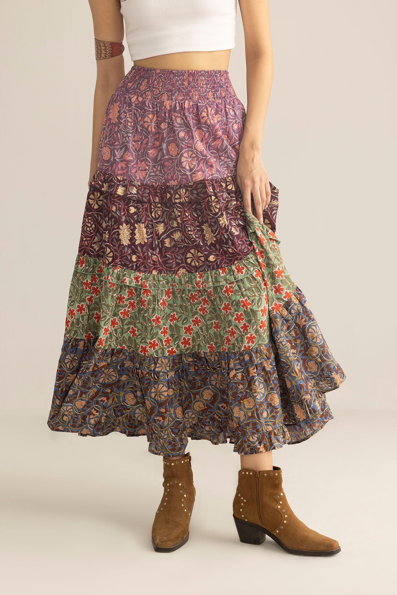 Kismet Patchplay Skirt in Mix-Match Print
