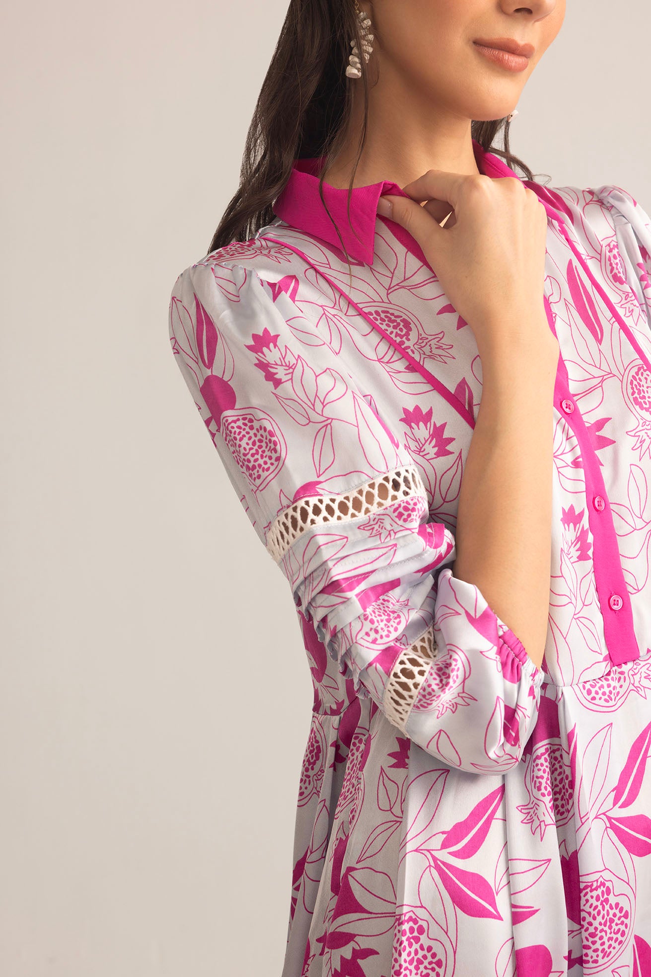 Sweet Syllable Shirt Dress in Lilac Tonic