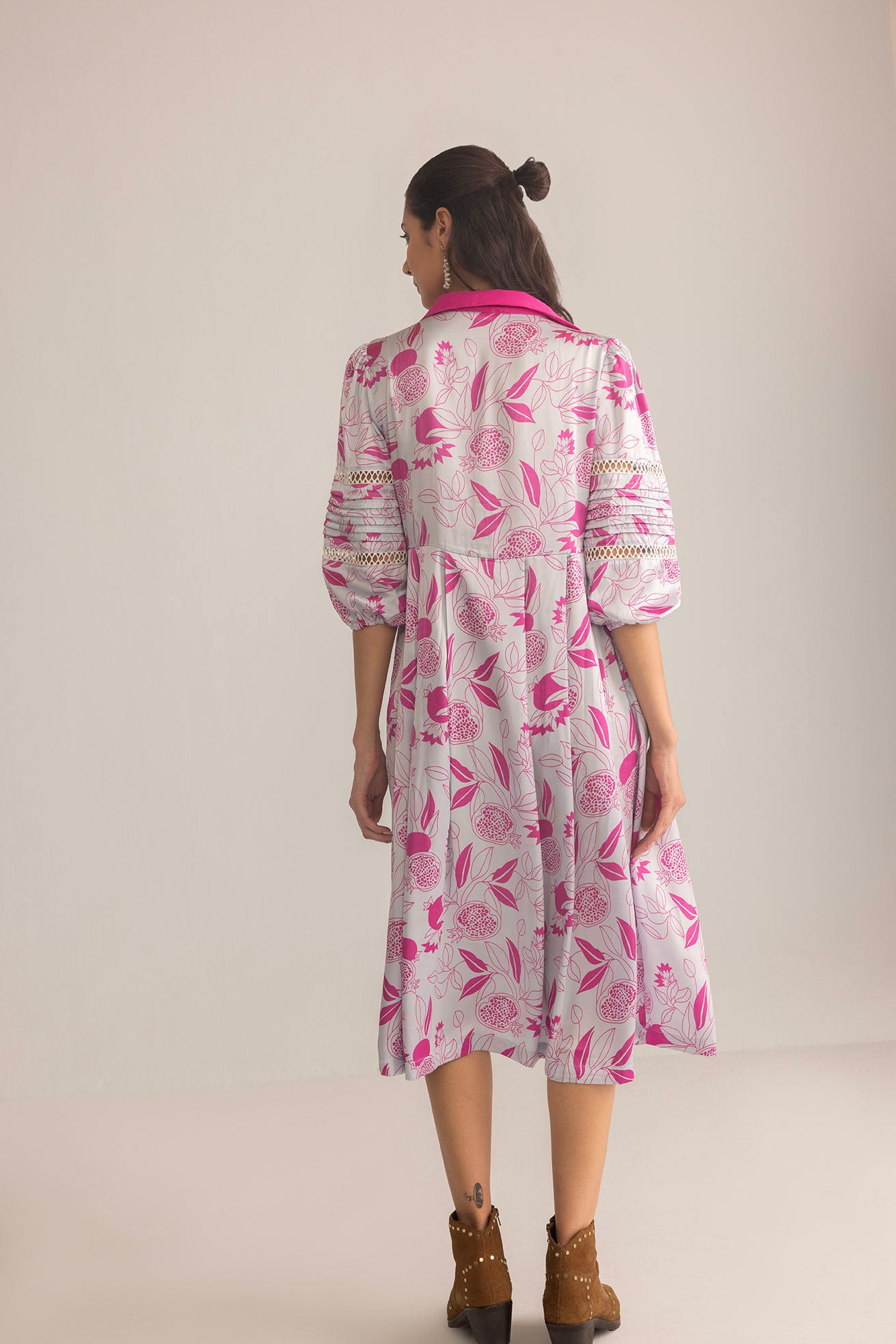 Sweet Syllable Shirt Dress in Lilac Tonic