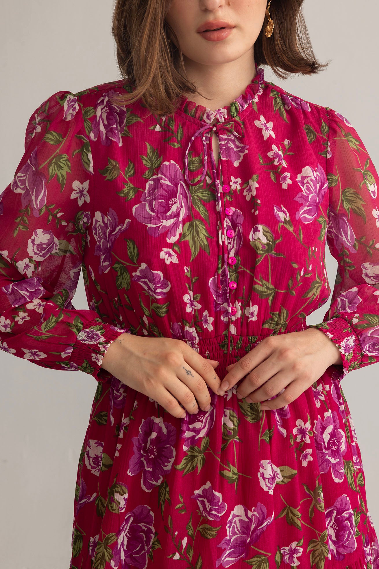 Fleur de Dusk Dress in Pink