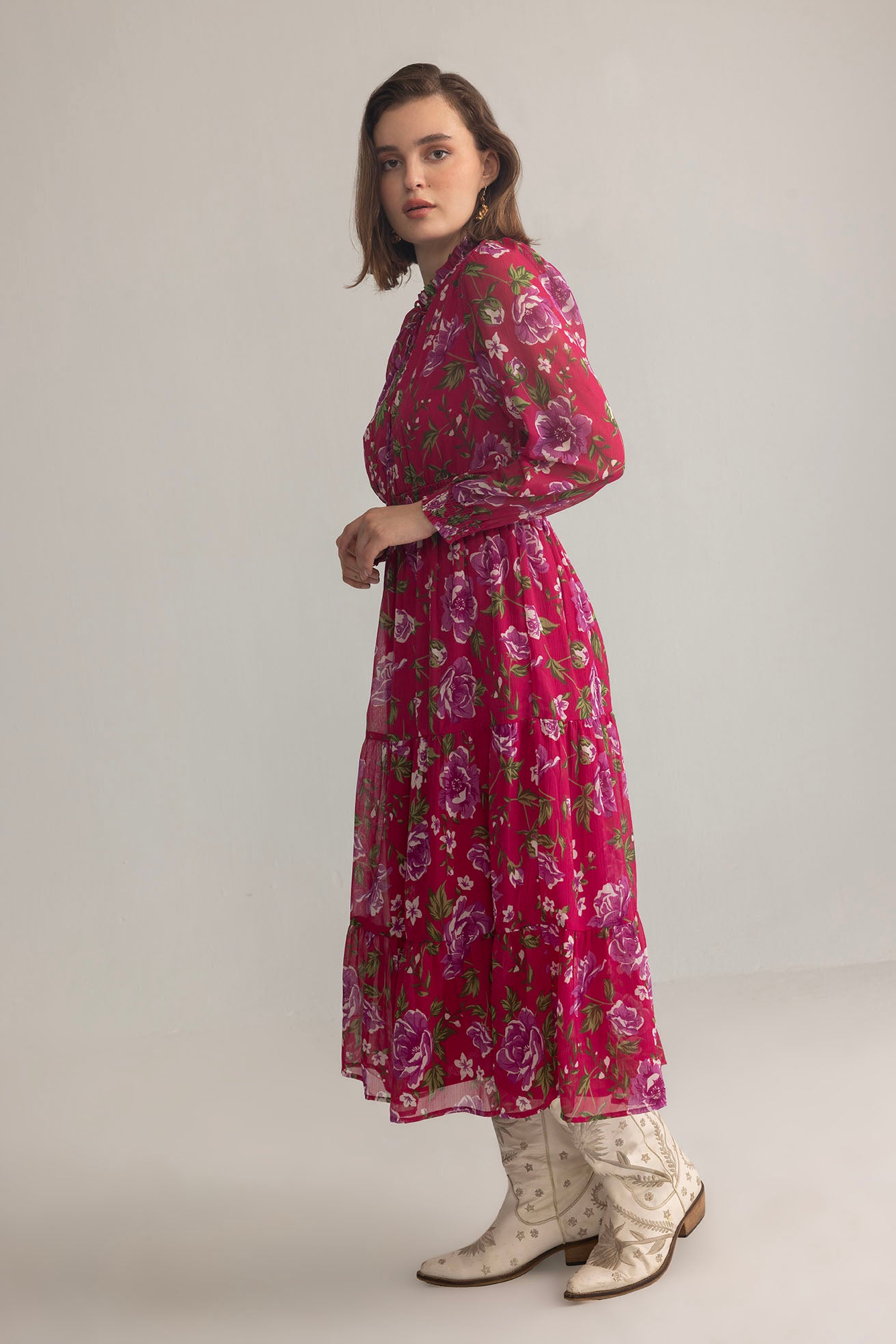 Fleur de Dusk Dress in Pink
