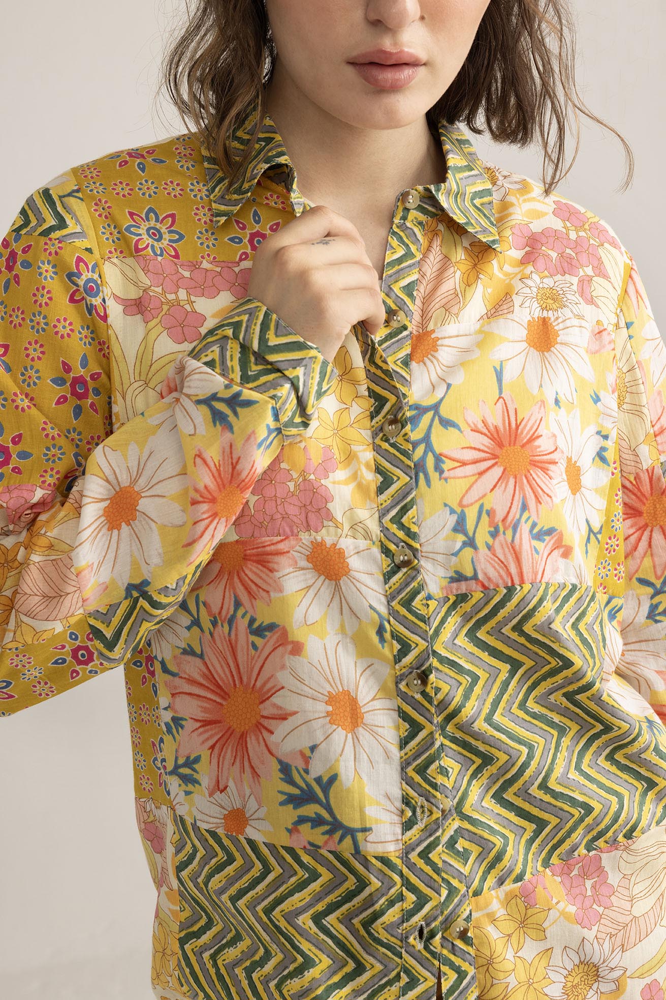 Zest & Bloom Shirt in Boho Yellow