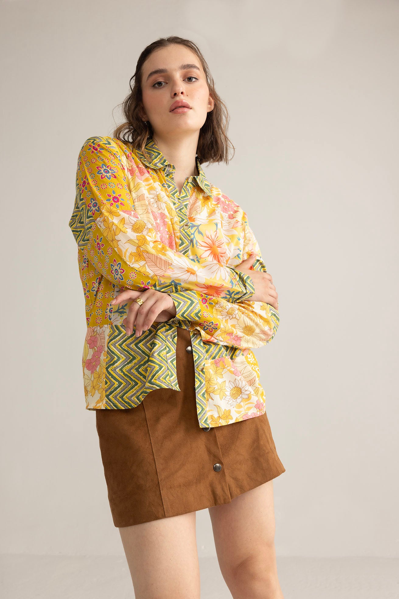 Zest & Bloom Shirt in Boho Yellow