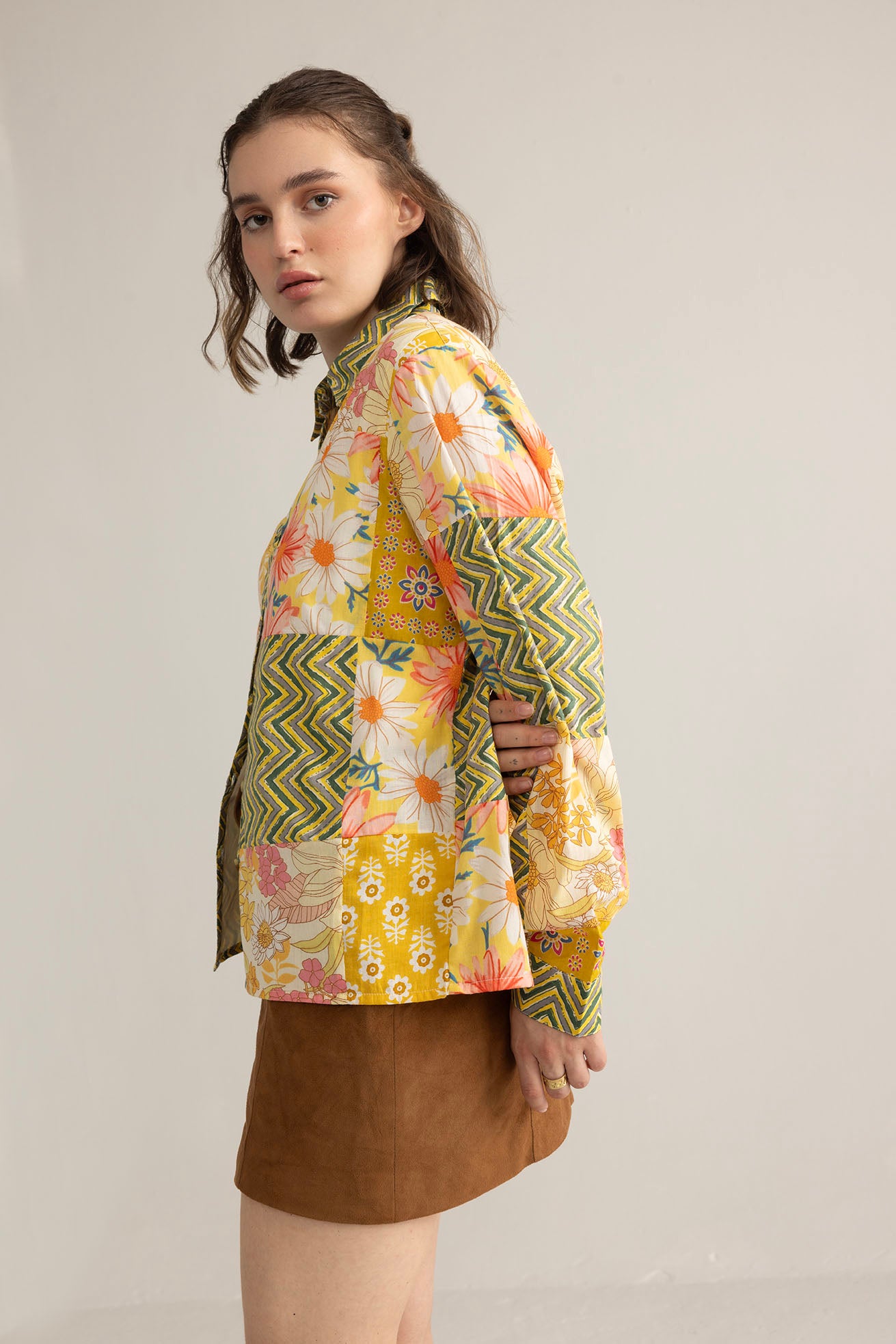 Zest & Bloom Shirt in Boho Yellow