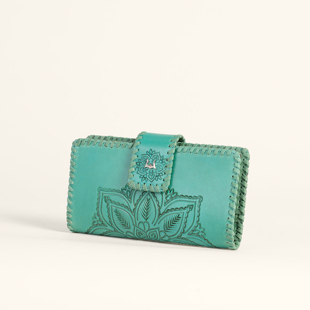 Desert Lotus Wallet - Turquoise