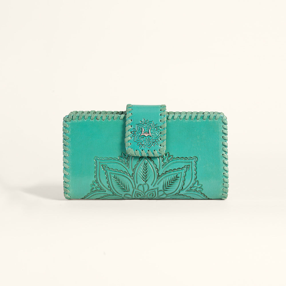 Desert Lotus Wallet - Turquoise