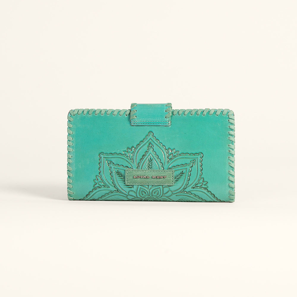 Desert Lotus Wallet - Turquoise