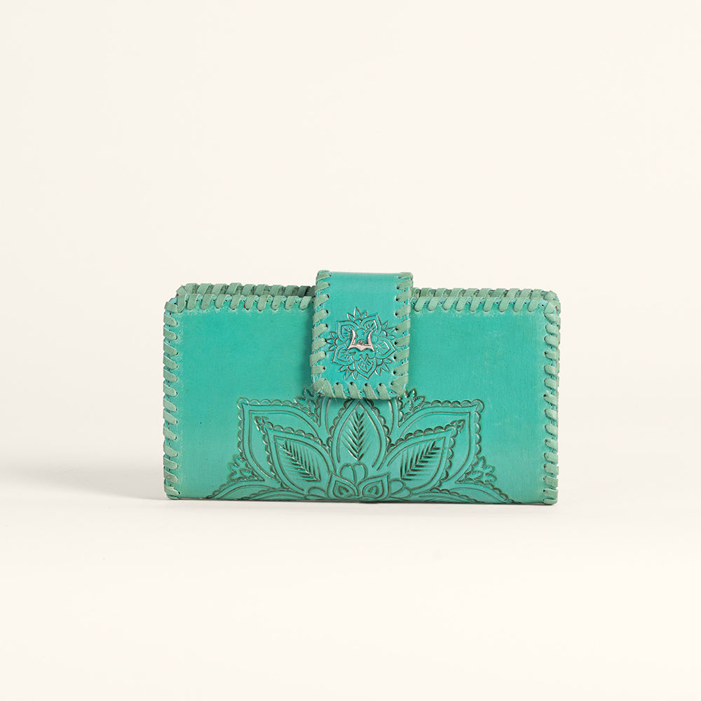 Desert Lotus Wallet - Turquoise