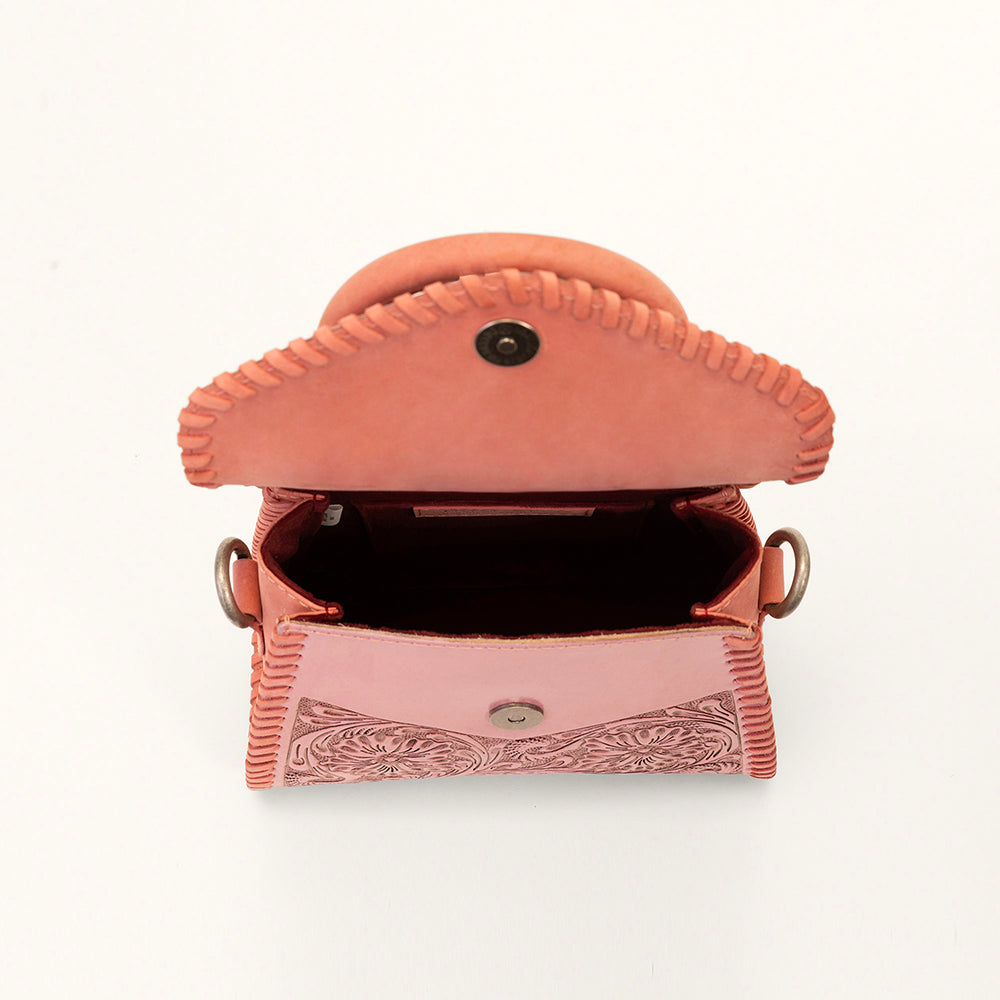 Leon Mini Handle Purse - Pink