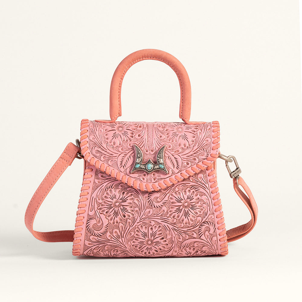 Leon Mini Handle Purse - Pink