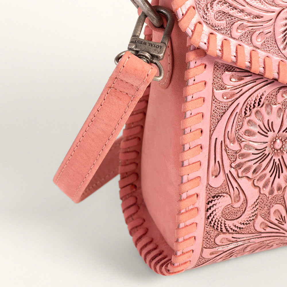 Leon Mini Handle Purse - Pink