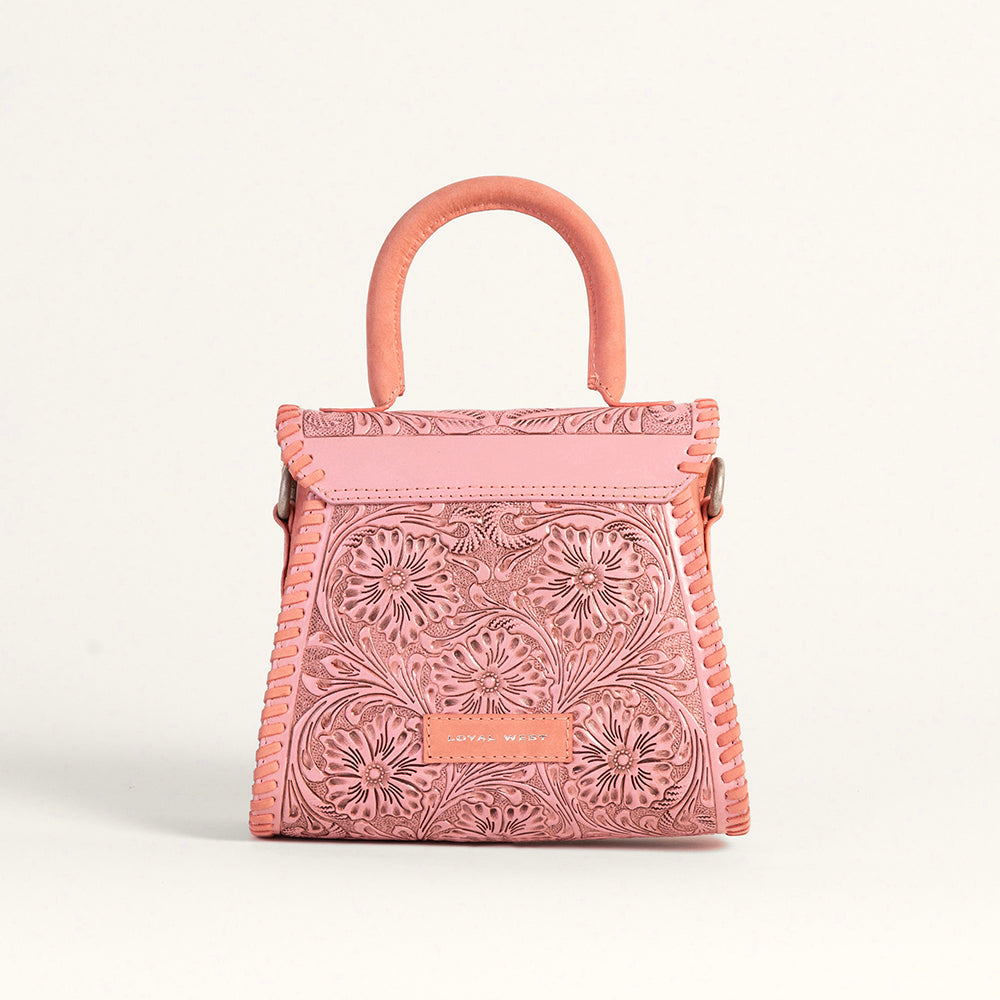 Leon Mini Handle Purse - Pink