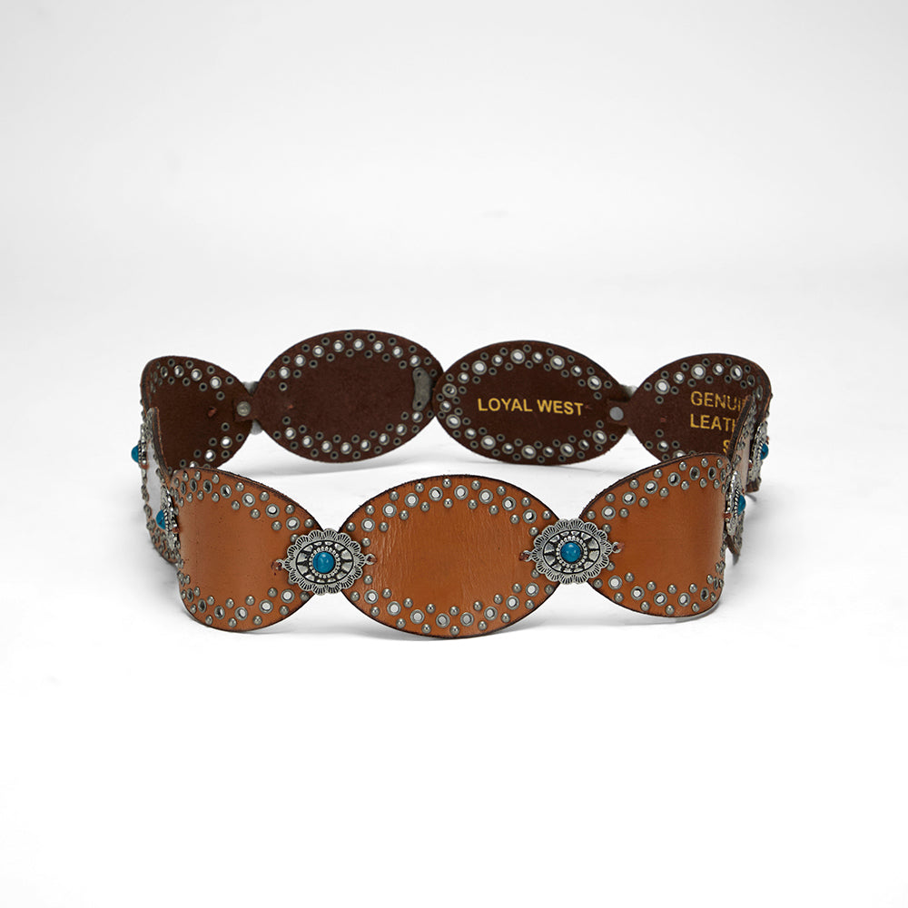 Alta Buena Leather Belt In Calfskin-Black