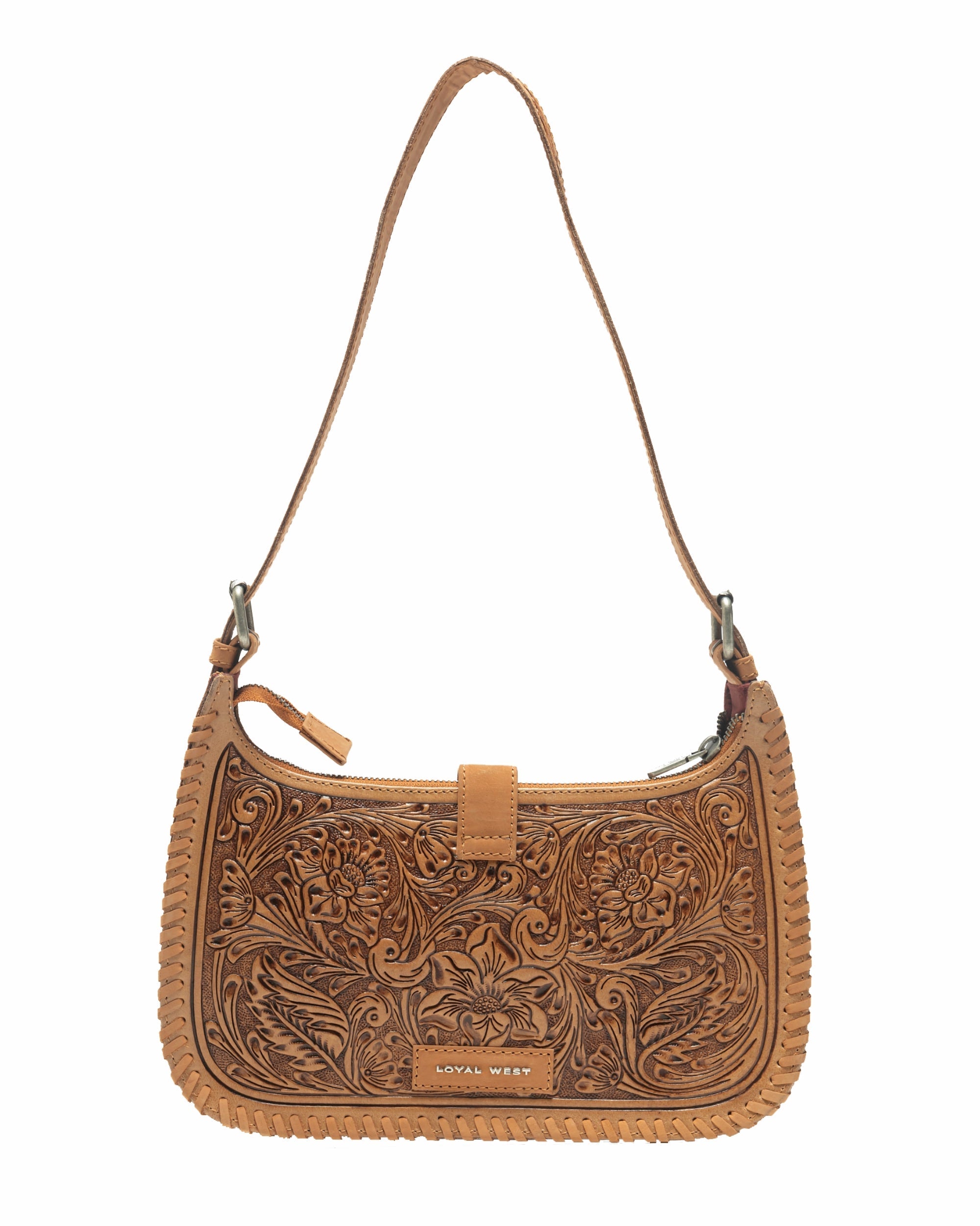 Loyal West Dannia Large Purse - Saddle Brown