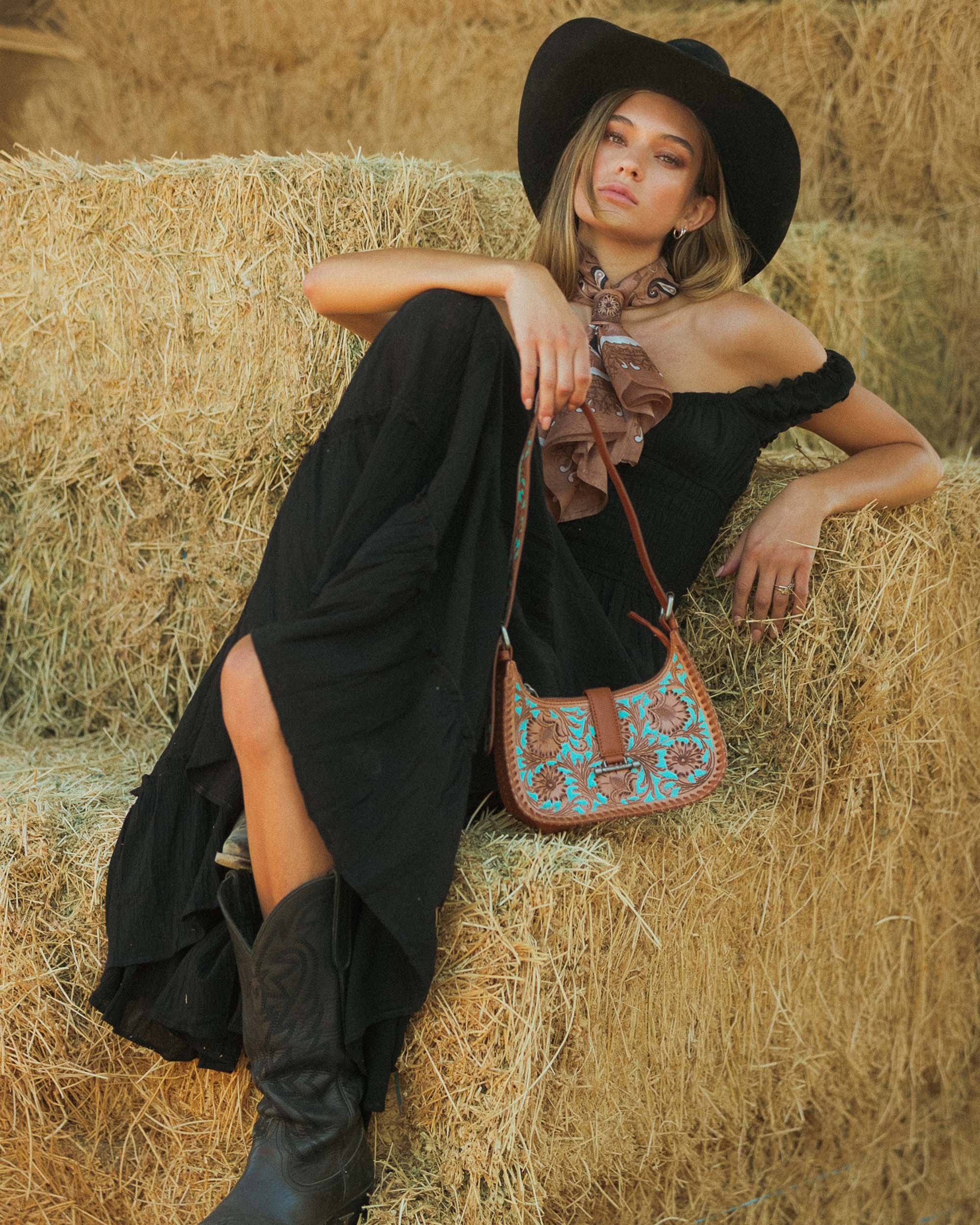 Loyal West Dannia Medium Purse - Whiskey & Water