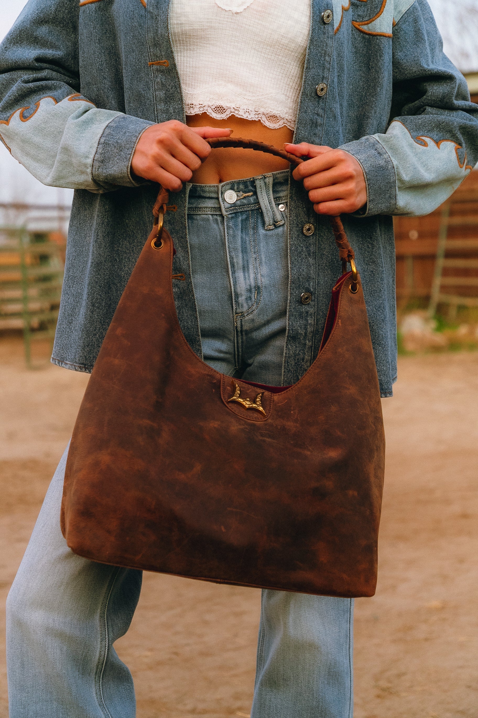 Lw Large Purse In In Brunette Leather