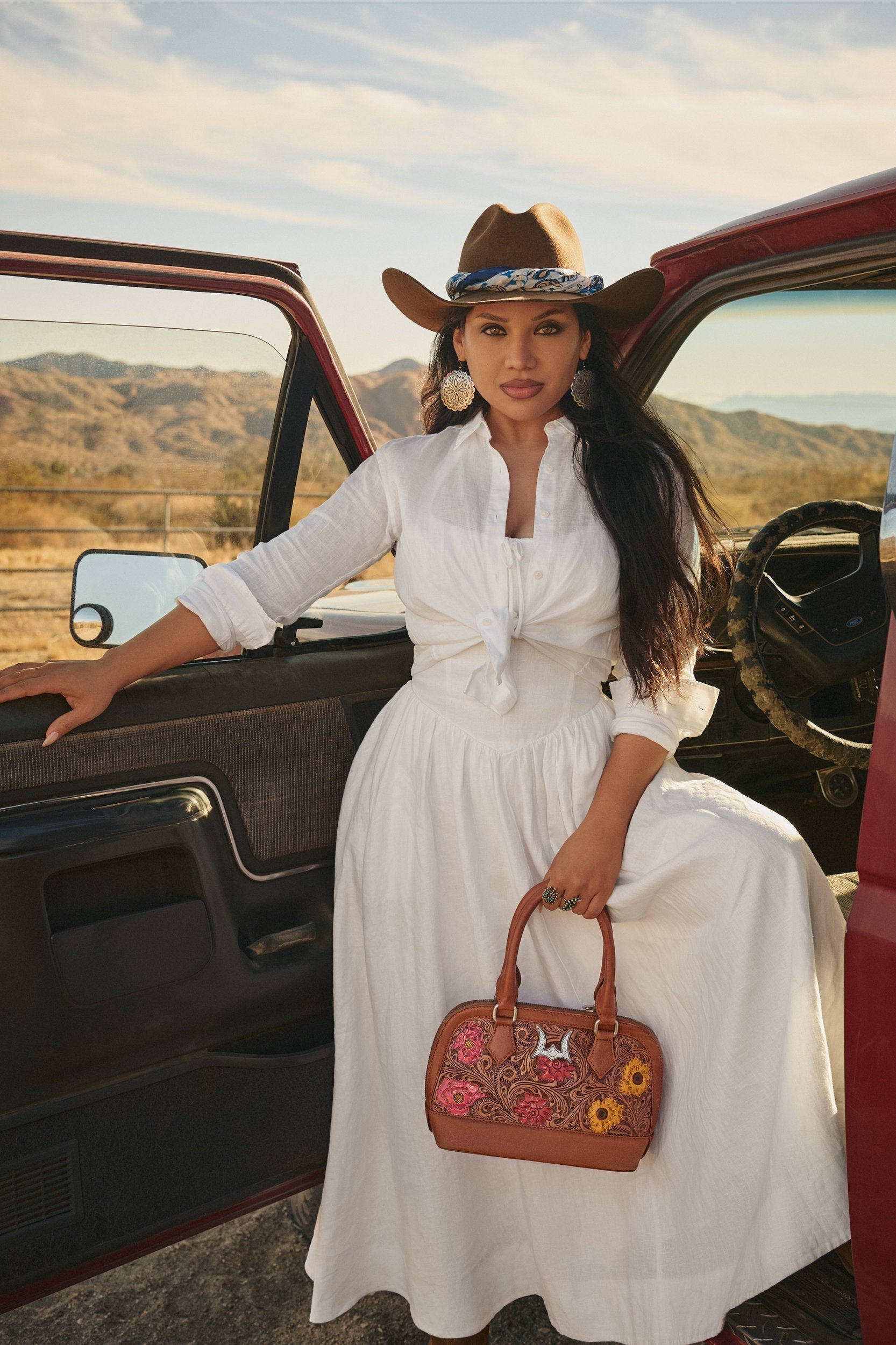 Bandana Canyon Silk Scarves Blue