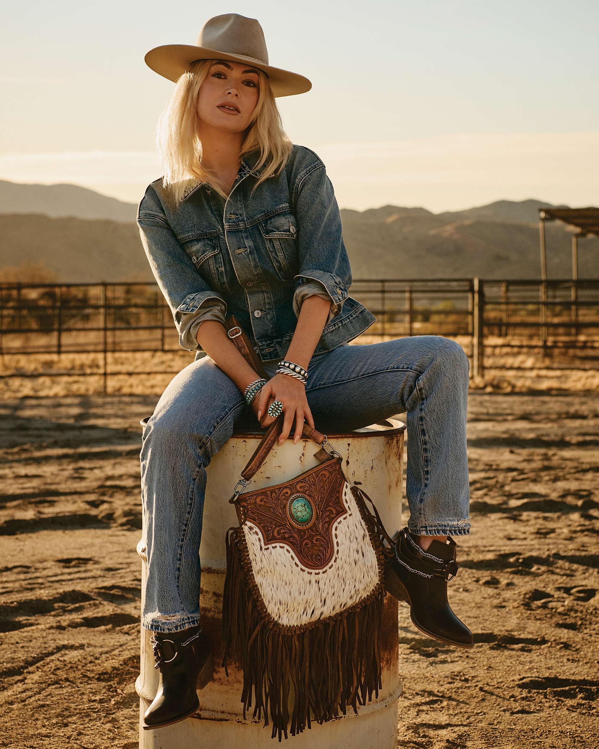 Painted Desert Tassle Bag