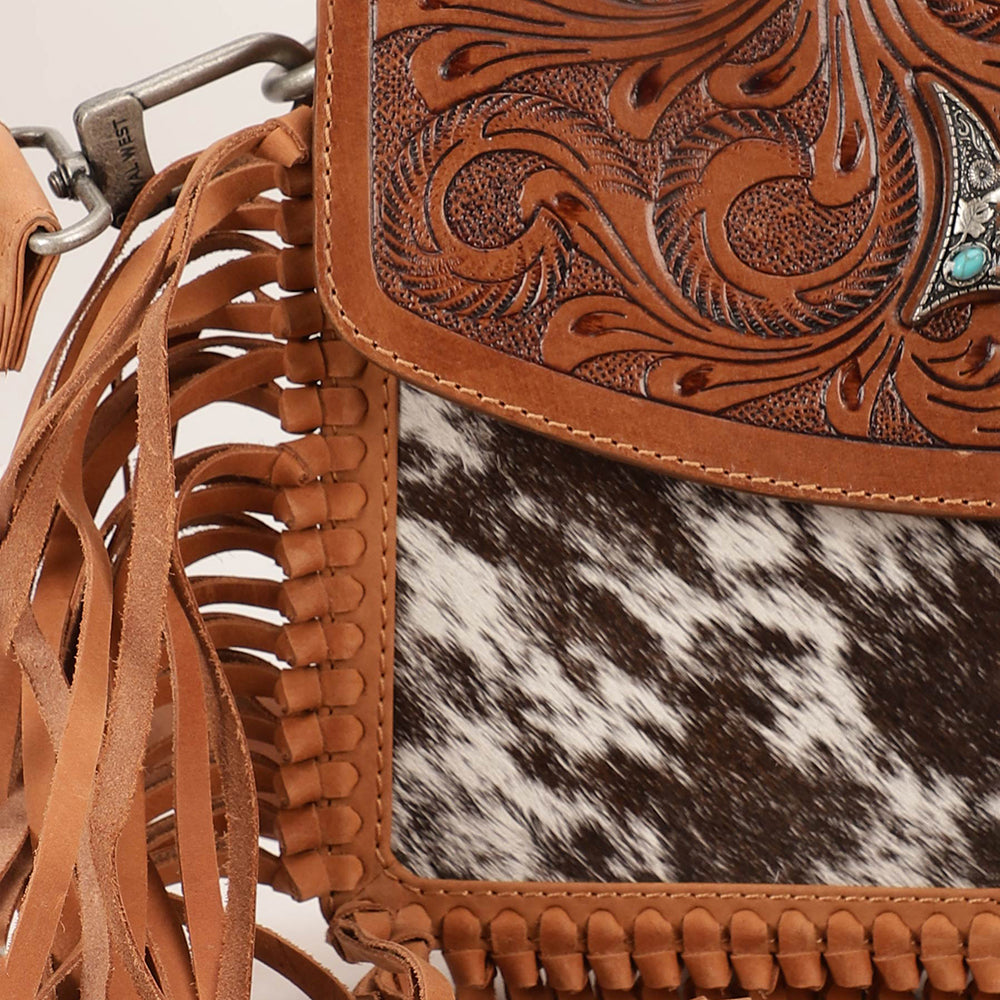 Classic Flap Medium Tassle Bag Cowhide And Calfskin