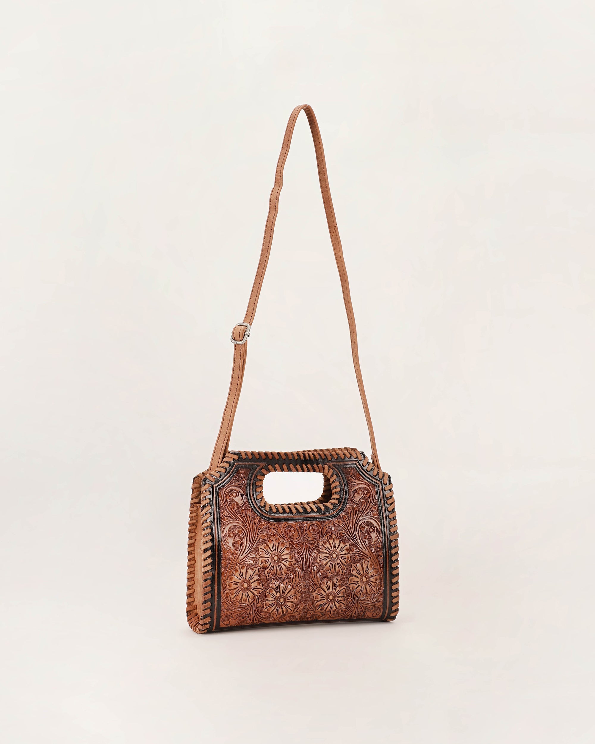 Alma Medium Handbag Brown
