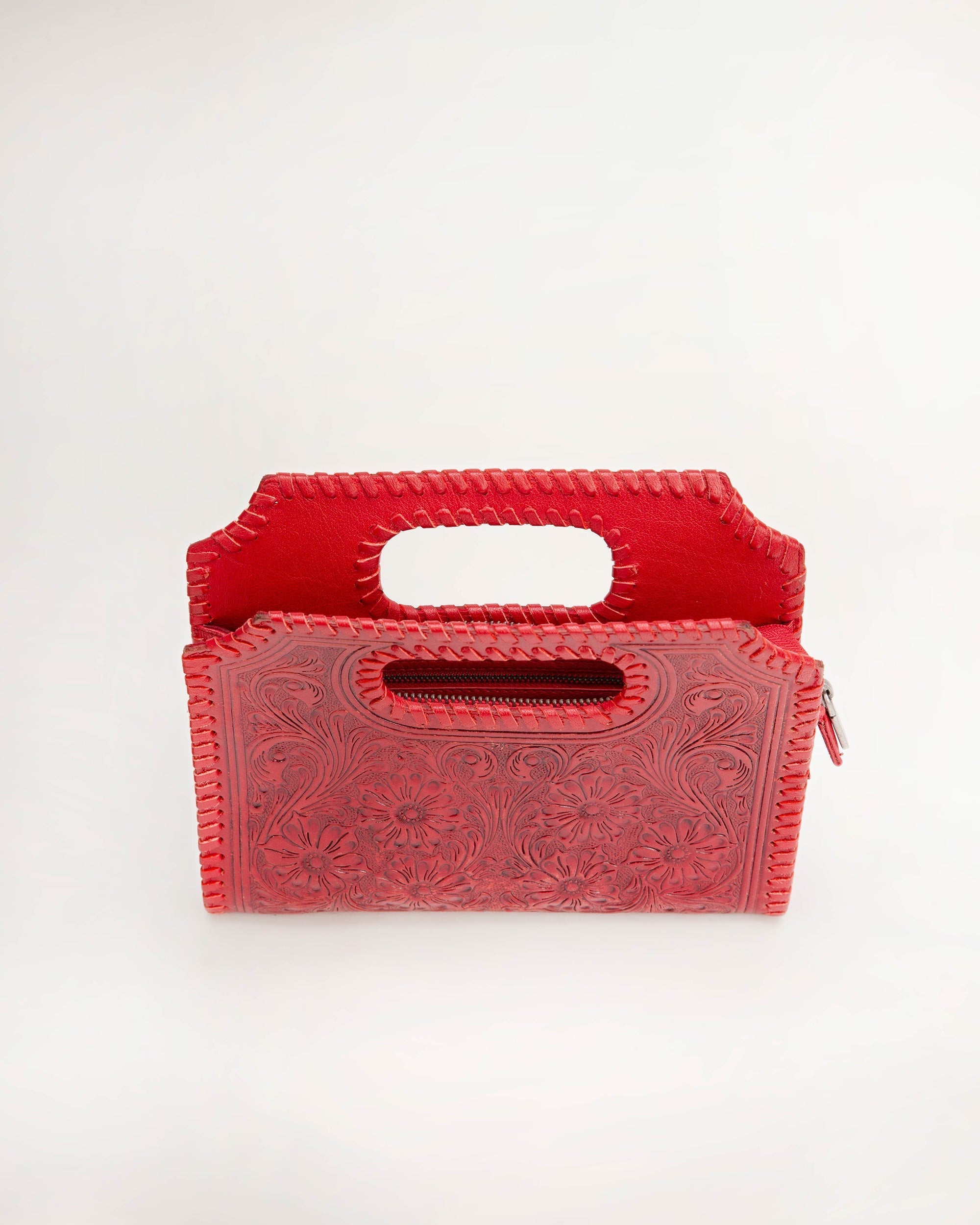 Alma Medium Handbag Red