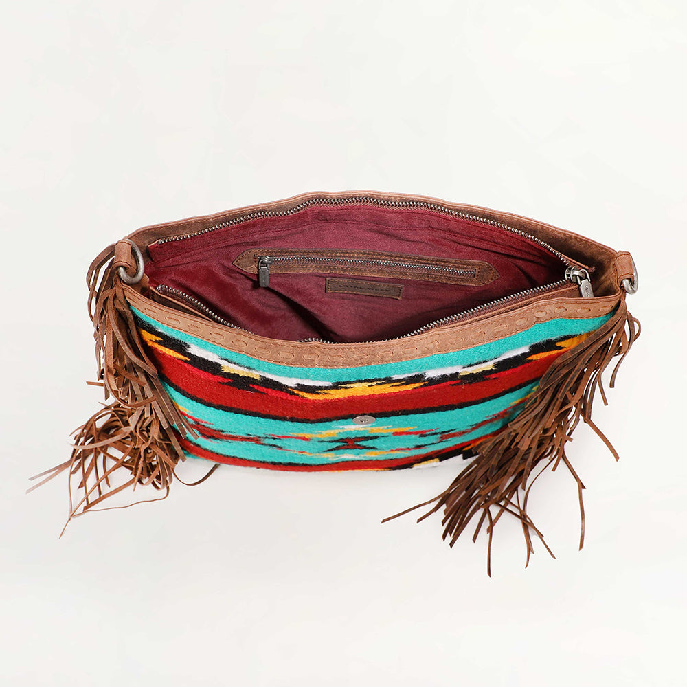 Long Chap Cowhide Tassle Bag