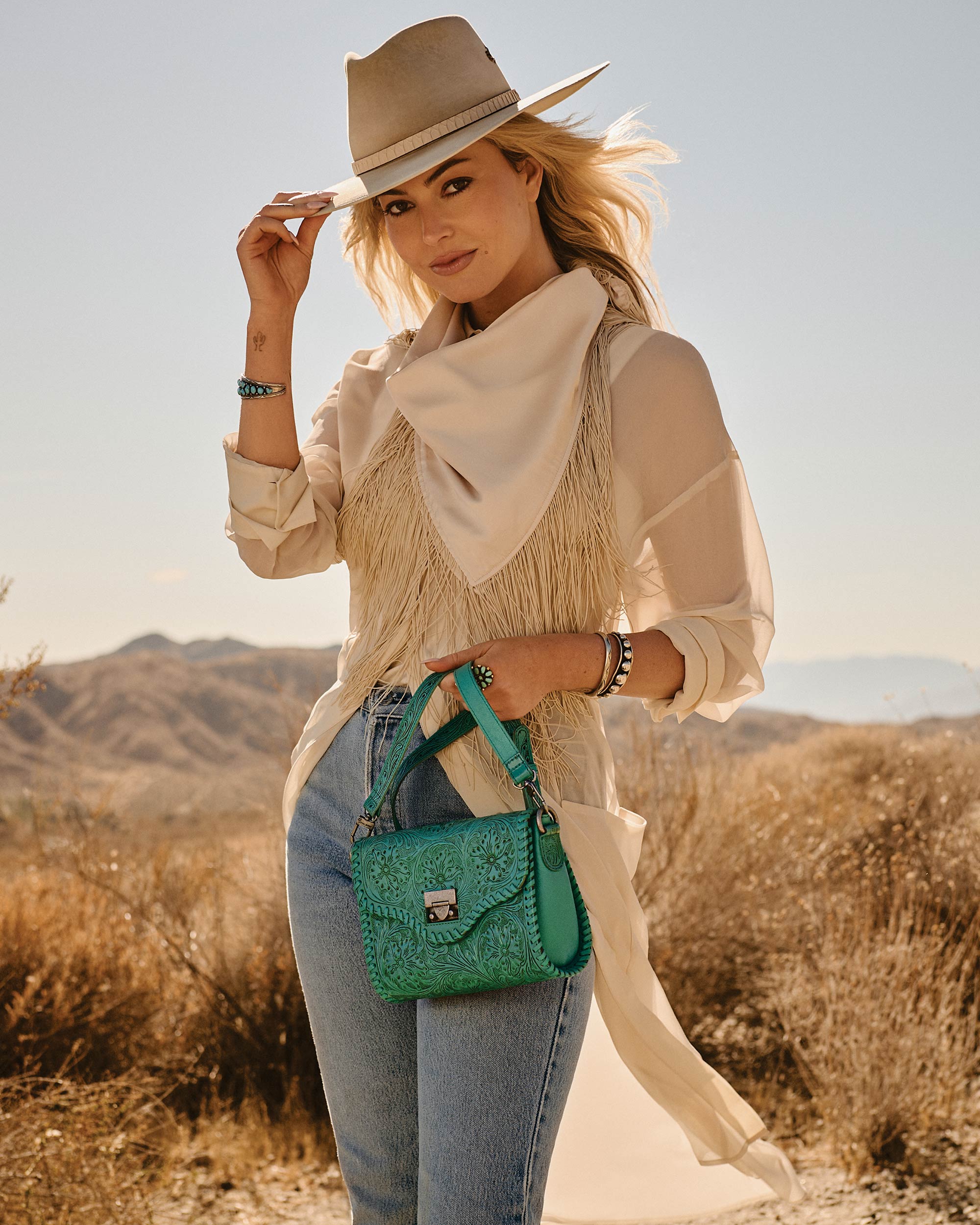 Daisy Mini Bag Turquoise