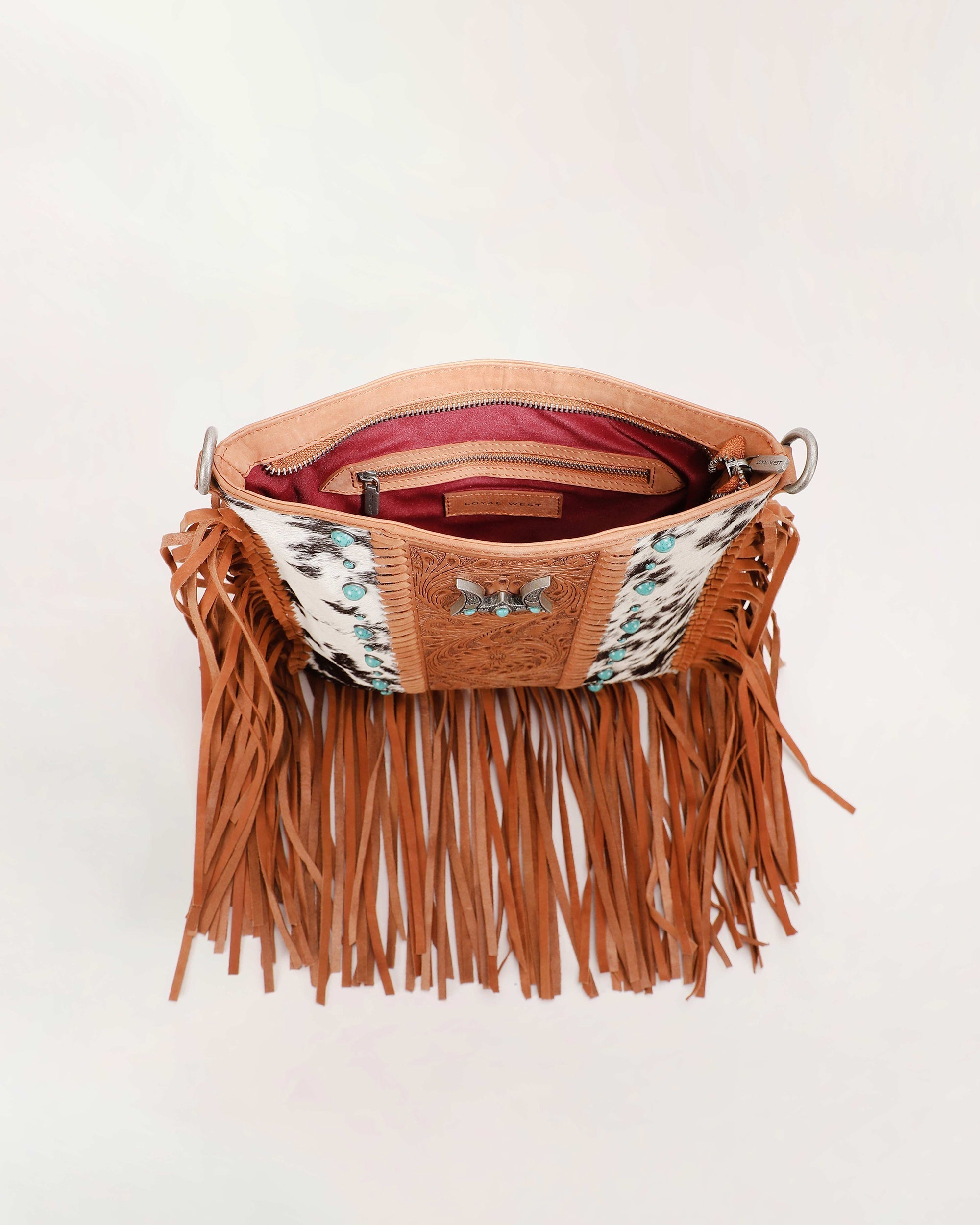 Tucson Cowhide Tassle Bag
