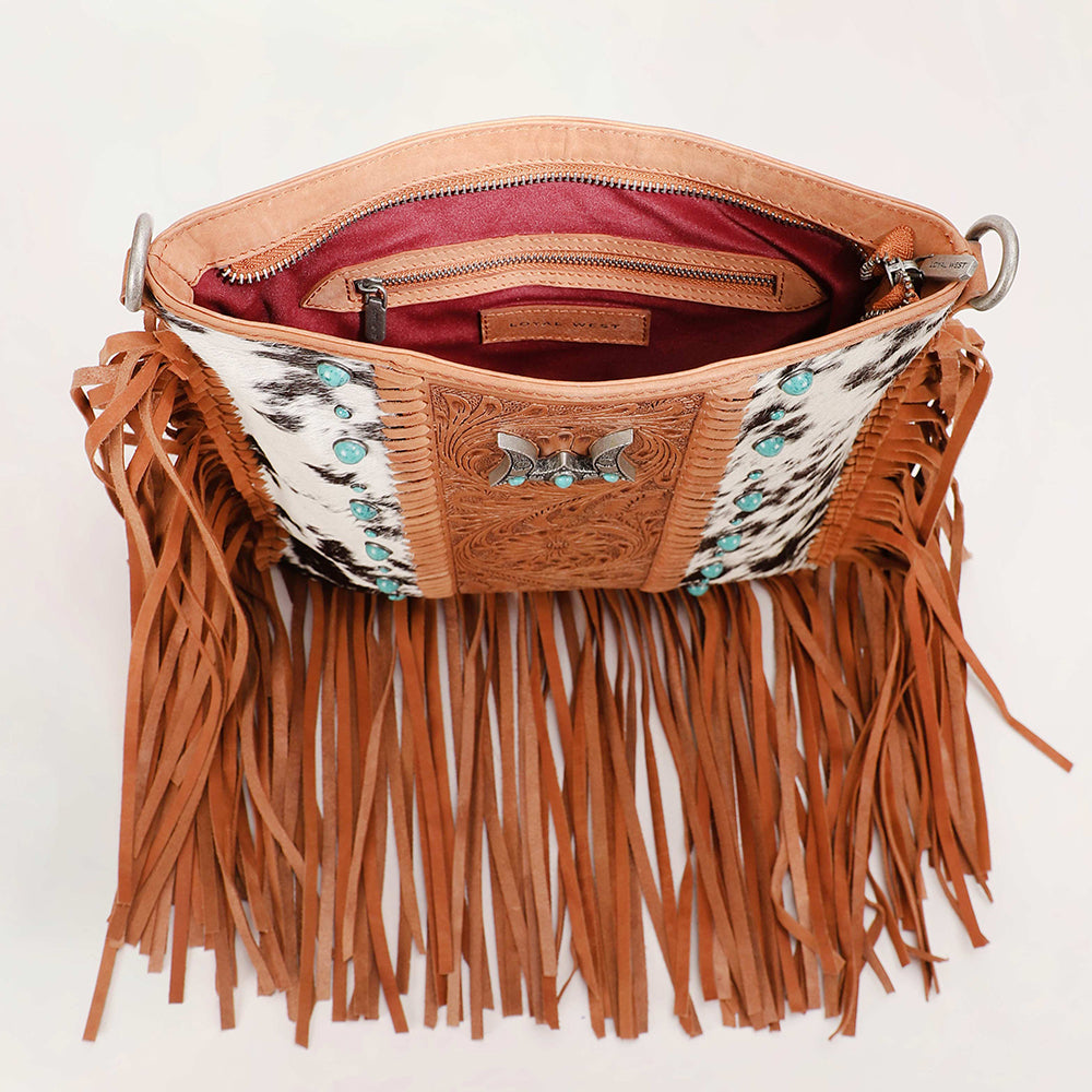 Tucson Cowhide Tassle Bag
