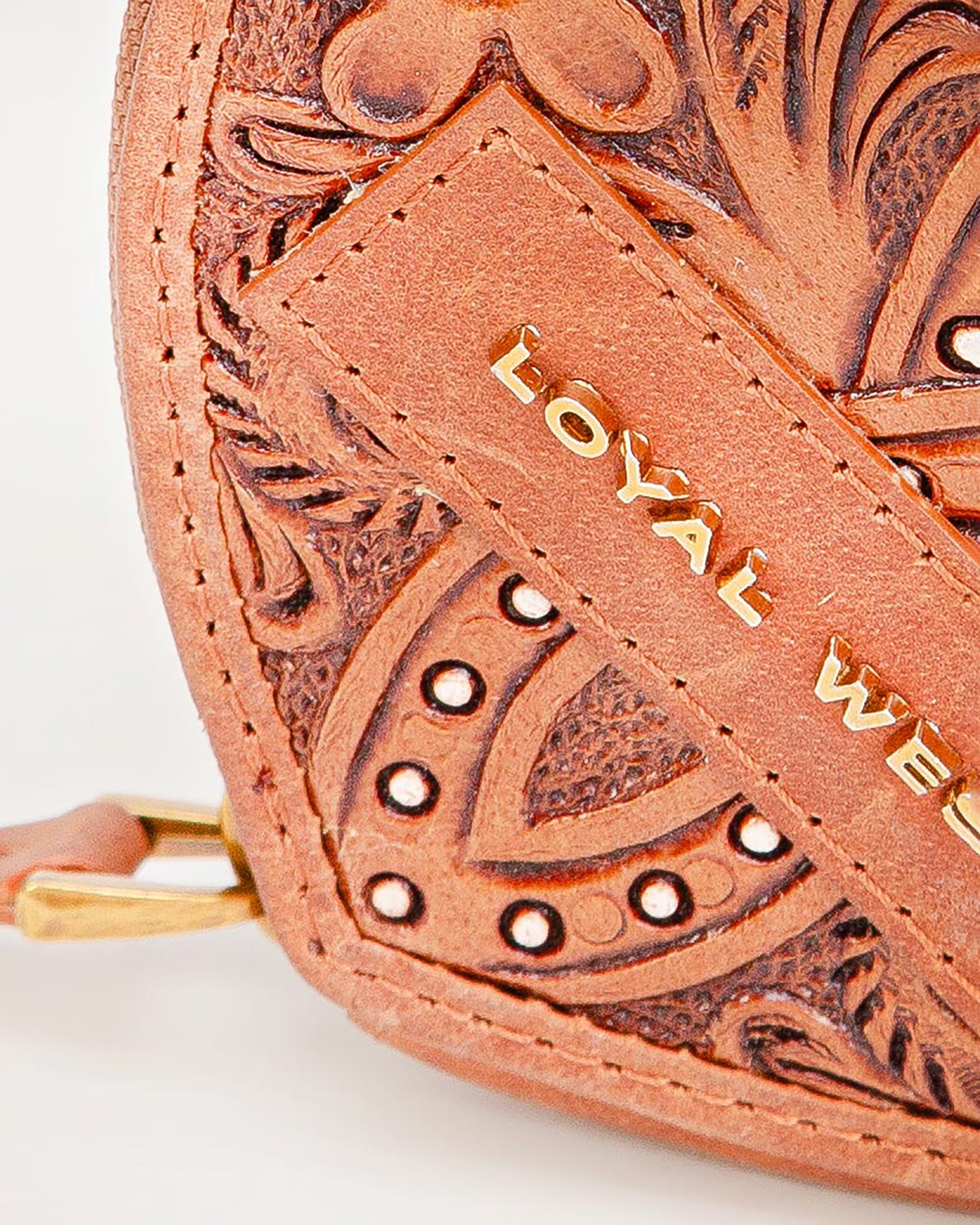 Cupid Coin Pouch Handtooled Leather