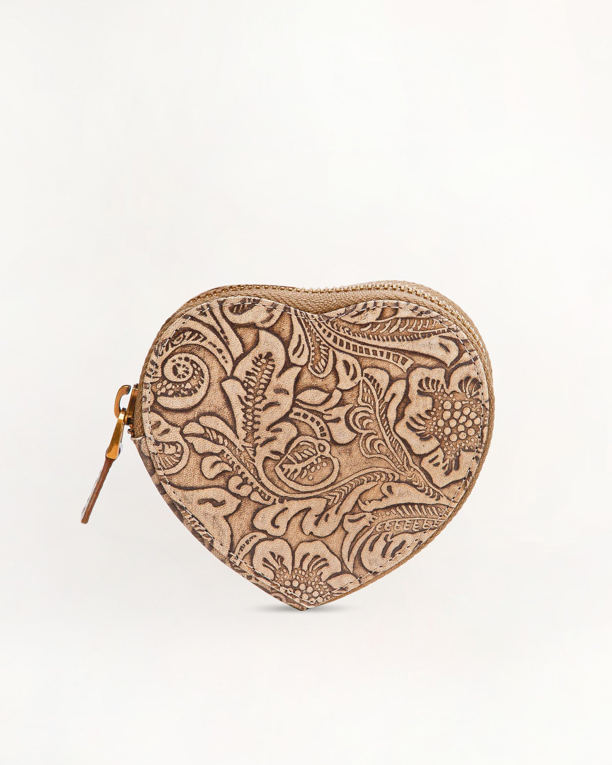 Cupid Coin Pouch Embossed Floral