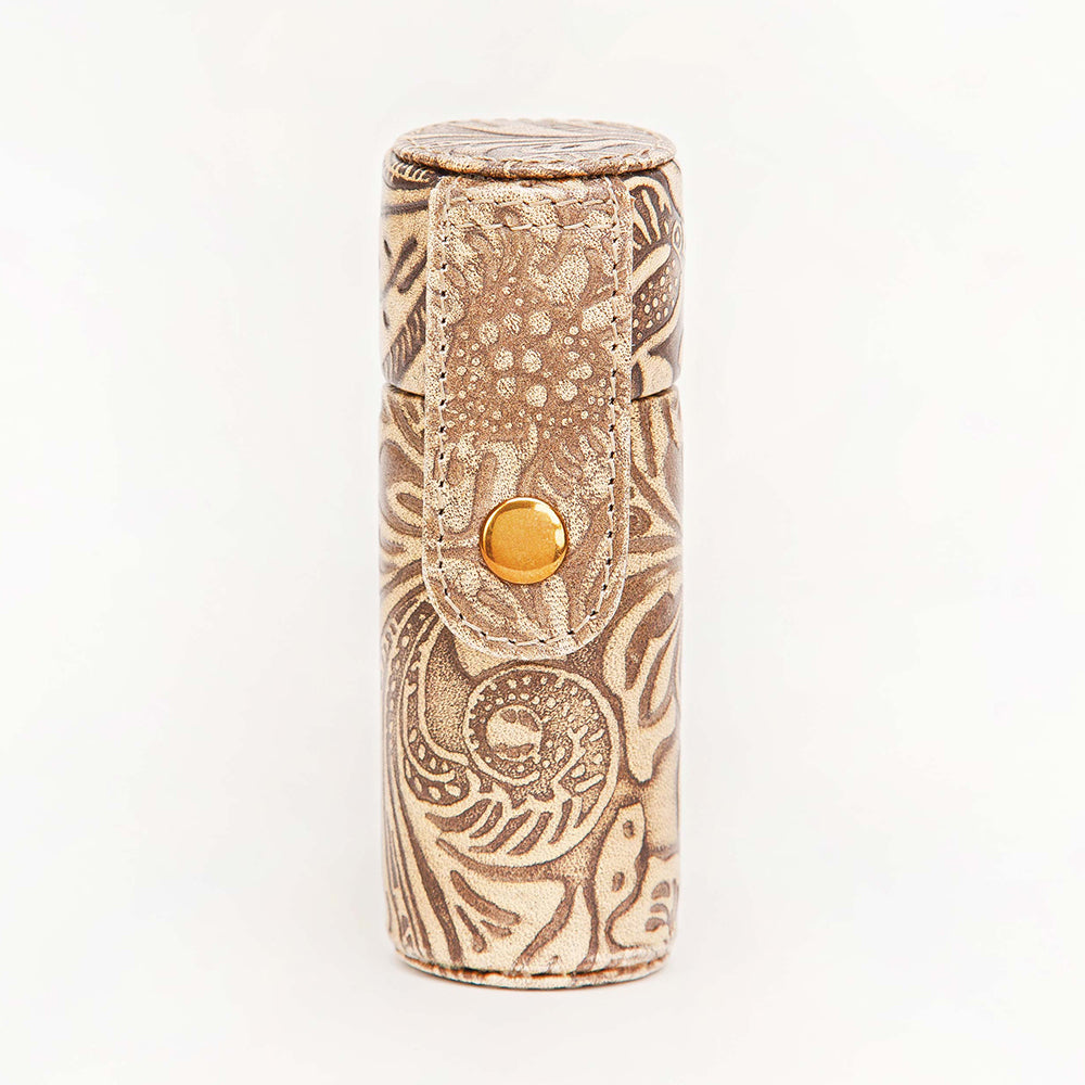 Painted Pony Lipstick Case Embossed Floral