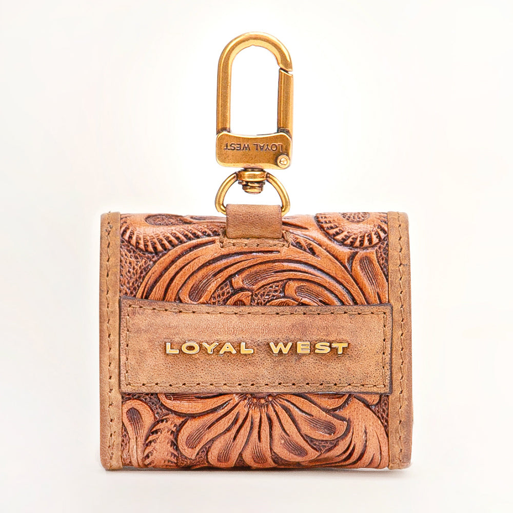 Gloriana Clip On Bag Charm Handtooled