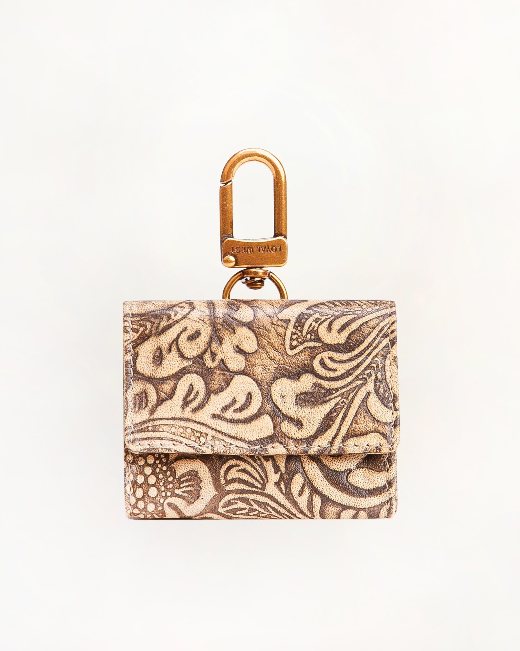 Gloriana Clip On Bag Charm Handtooled