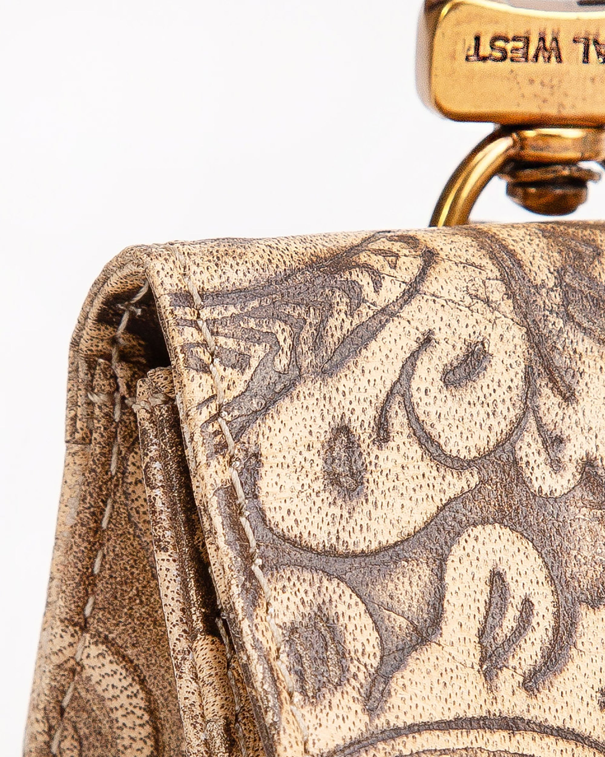 Gloriana Clip On Bag Charm Embossed Floral