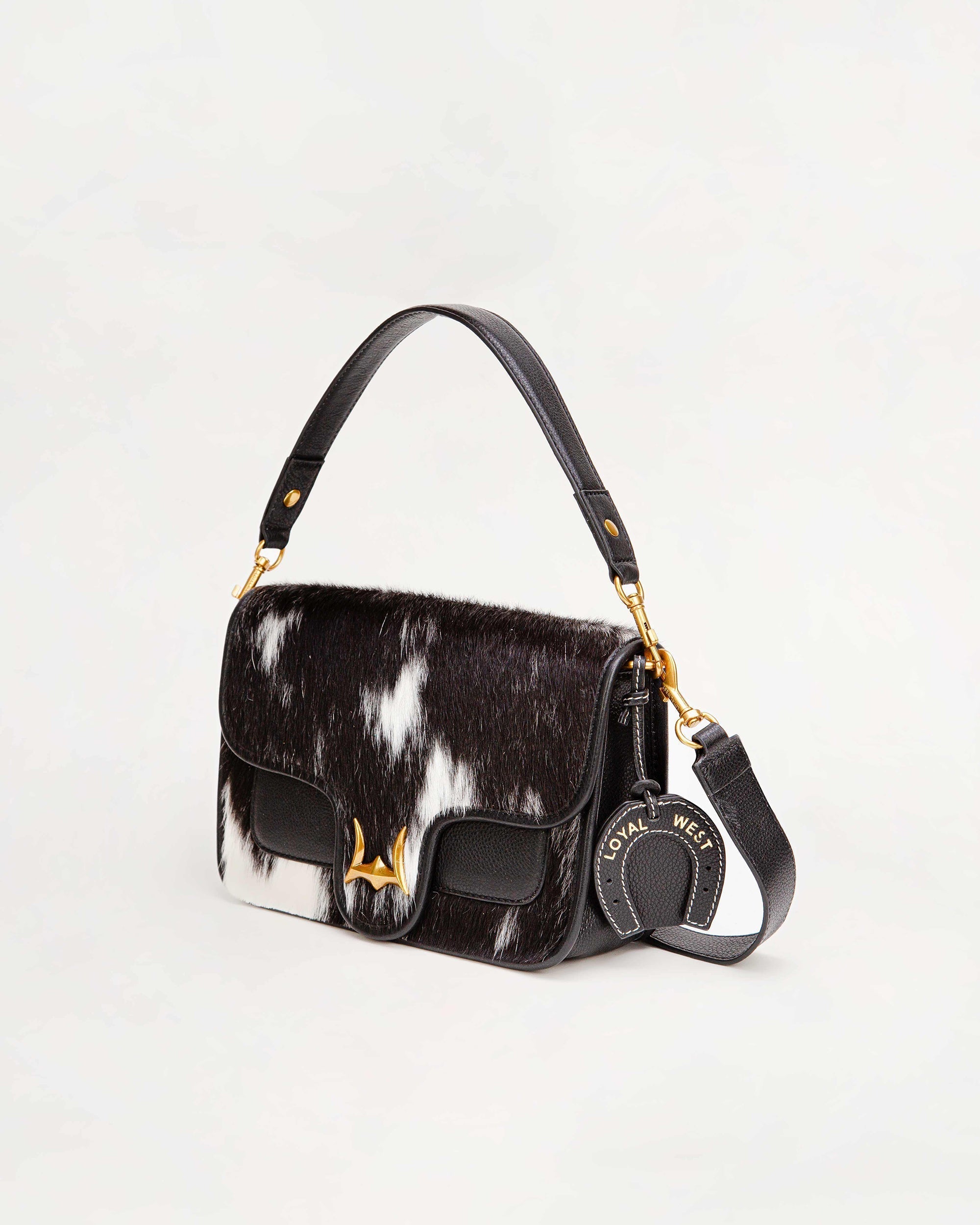 Shell Medium Purse Black And White