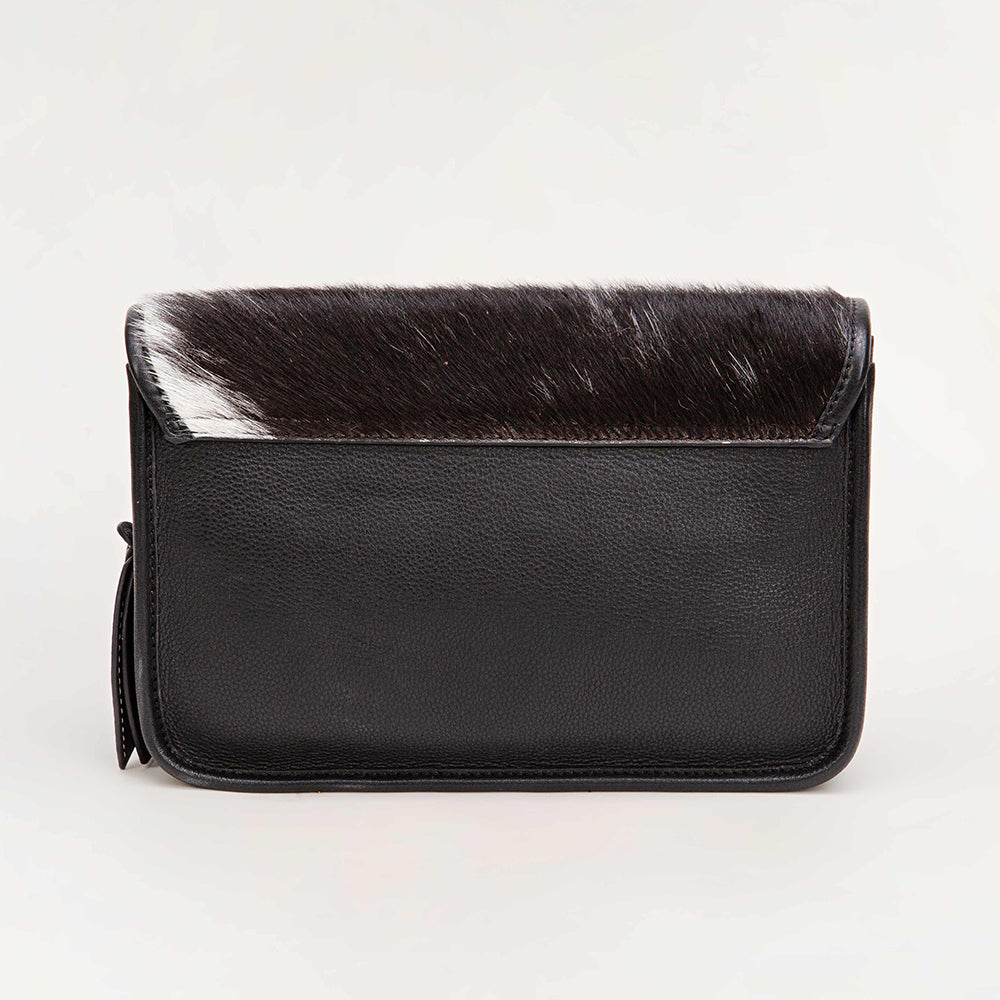 Shell Medium Purse Black And White