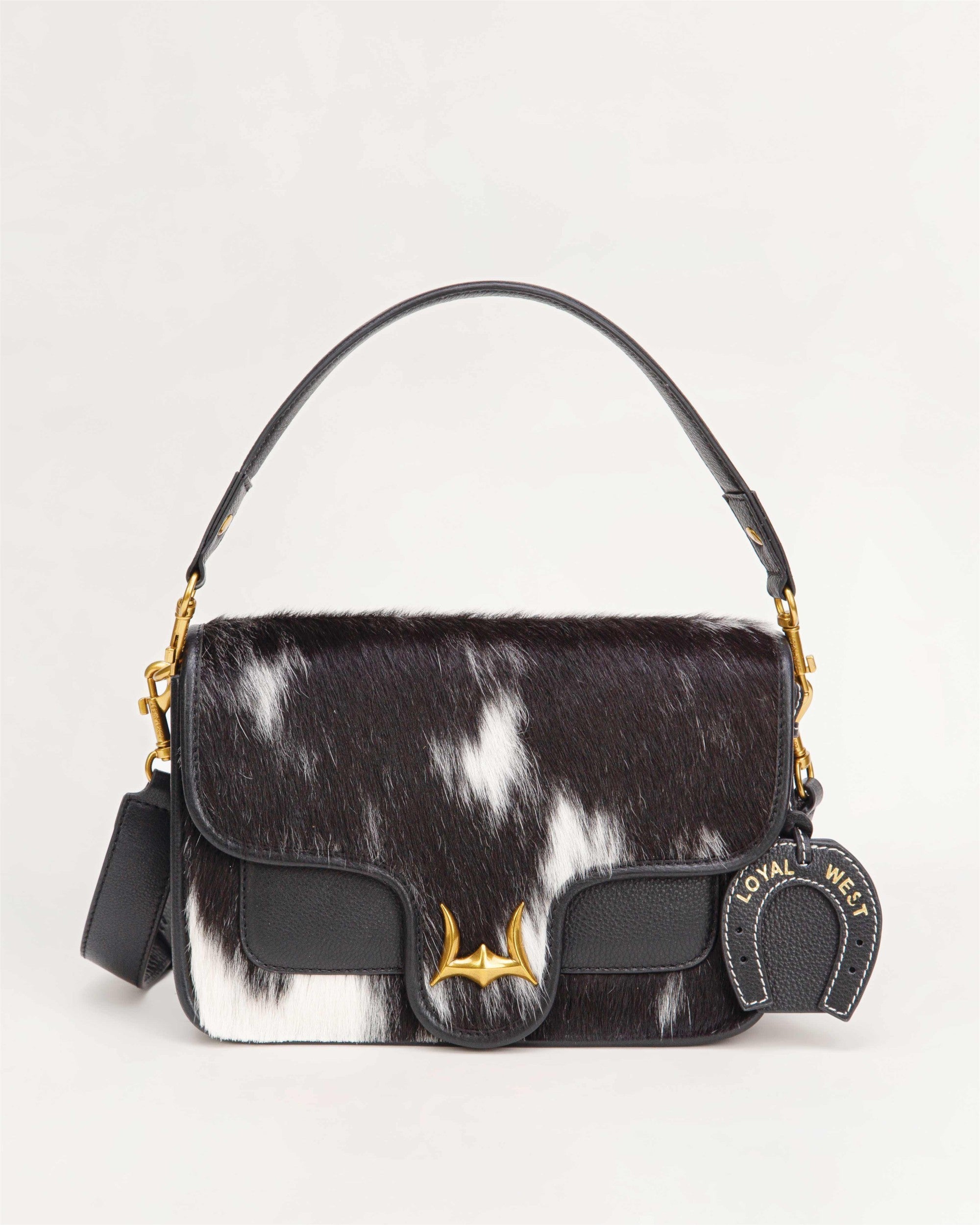 Shell Medium Purse Black And White