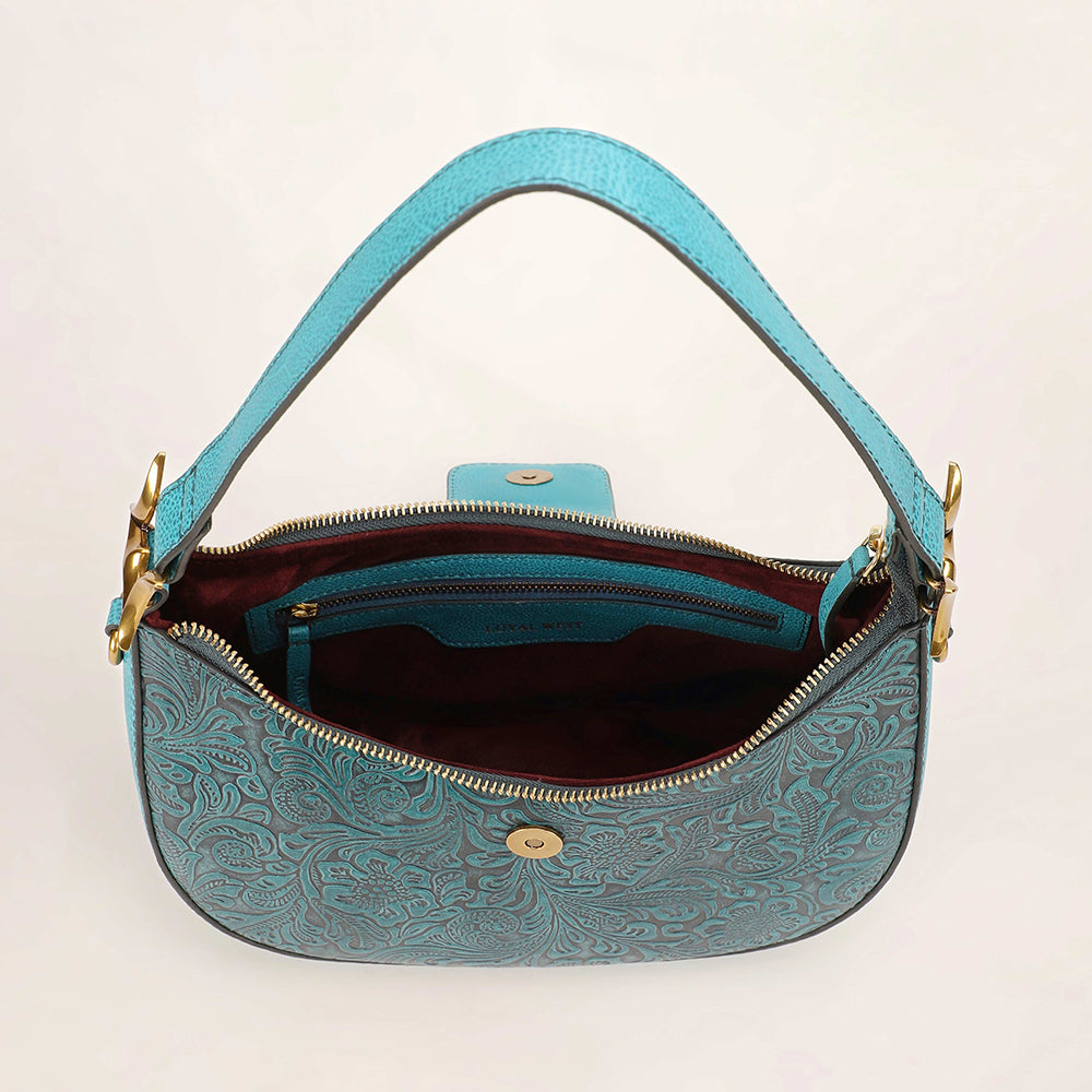 Lw Hobo Medium Purse Turquoise Floral
