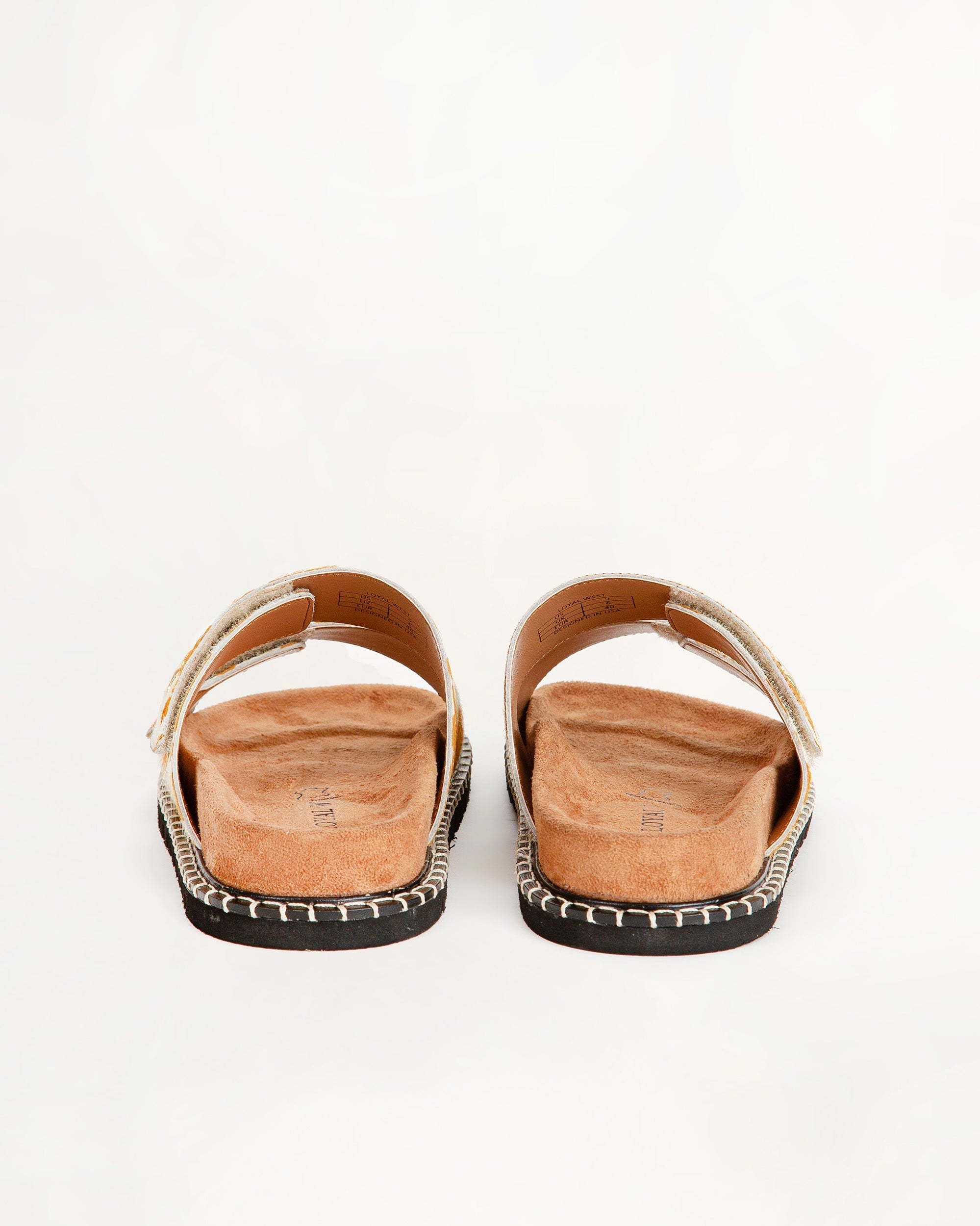 Deen Canyon Sandals - Brown And White Cowhide