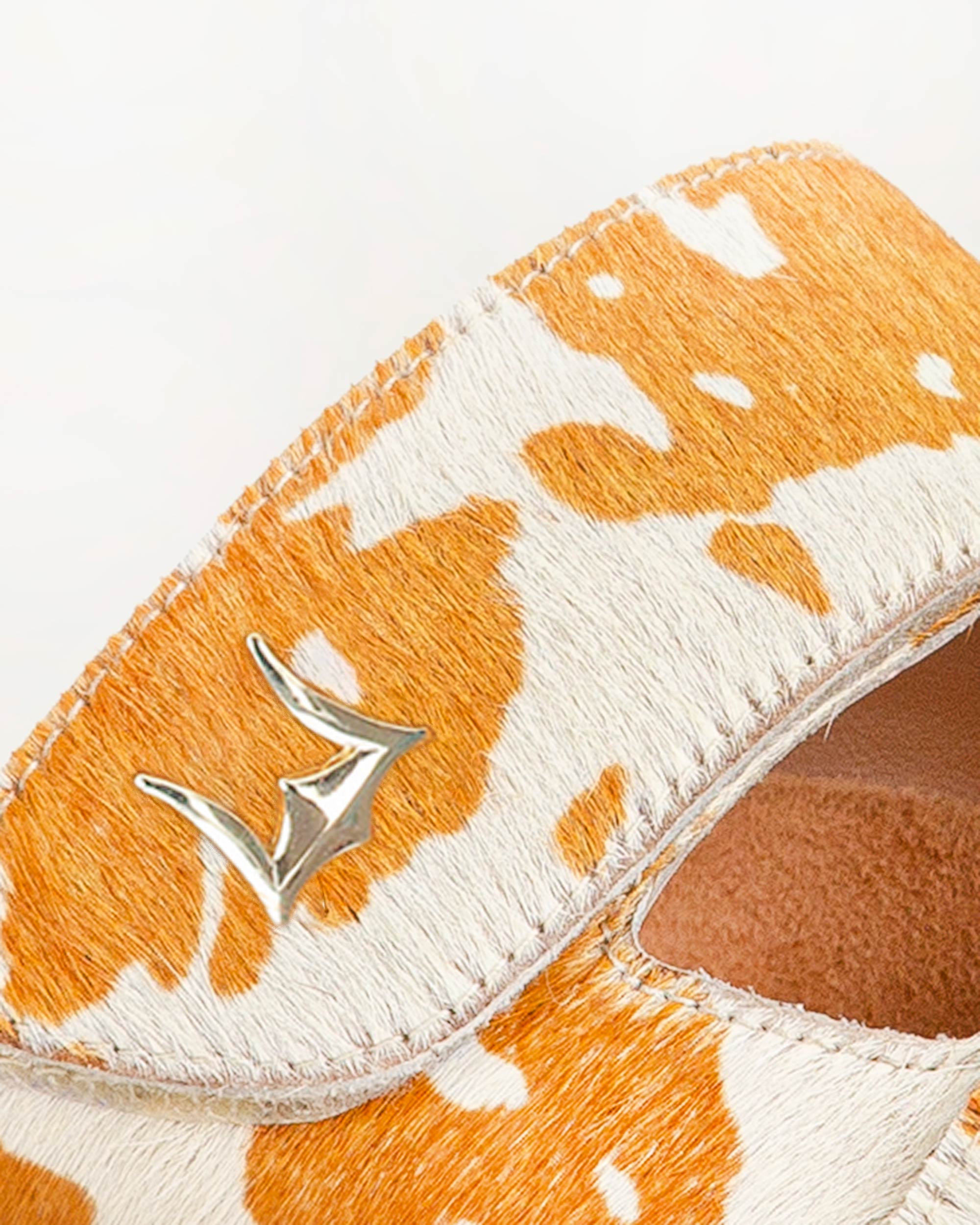 Deen Canyon Sandals - Brown And White Cowhide