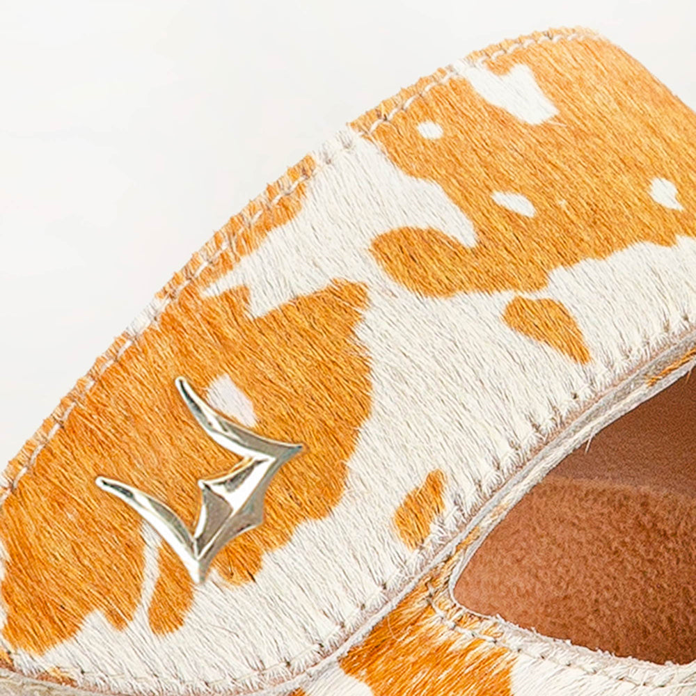 Deen Canyon Sandals - Brown And White Cowhide